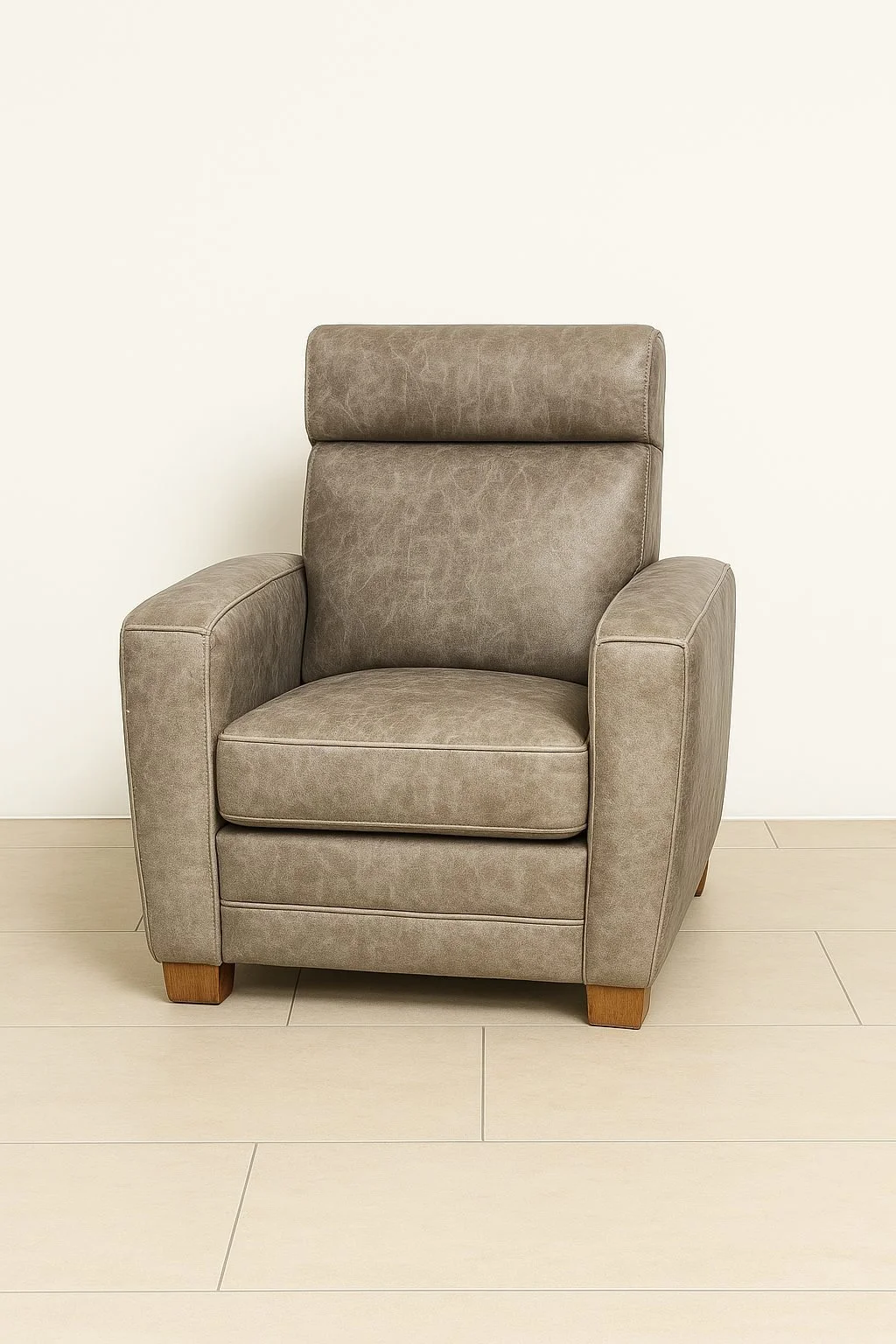 2 Art-Déco-Polstersessel – Elegantes Sesselpaar mit feinem Kroko Lederbezug
