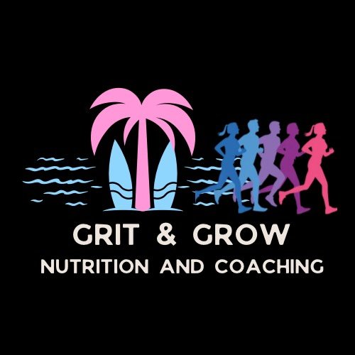 Welcome to Grit &amp; Grow 🌴🏃&zwj;♀️🍎

Registered Dietitian since 2011 + ISSA Certified Running Coach. Fueling and training that help you hit your goals and still show up for your life.

Website is launching soon- link in bio. Let&rsquo;s get afte