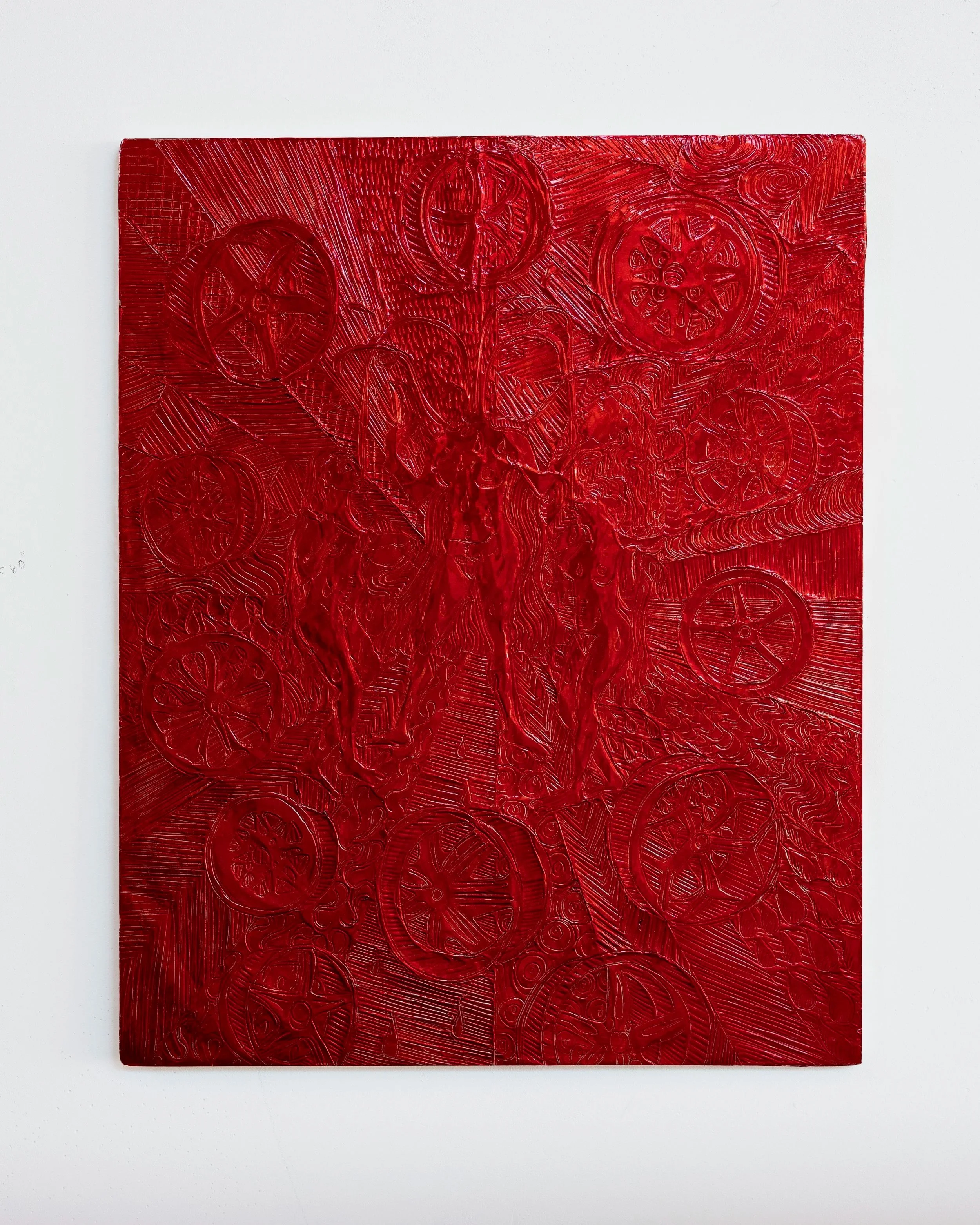 Red Wheels Chinnamasta Kali, 
11 x 14 in (27.9 x 35.5 cm)