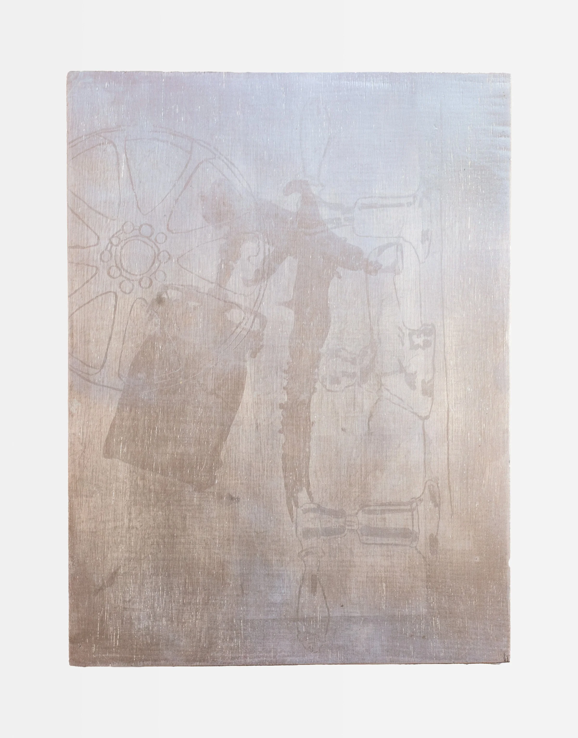 Wheel/Spray Gun/Spigot, 
12 x 16 in (30.4 x 40.6 cm)