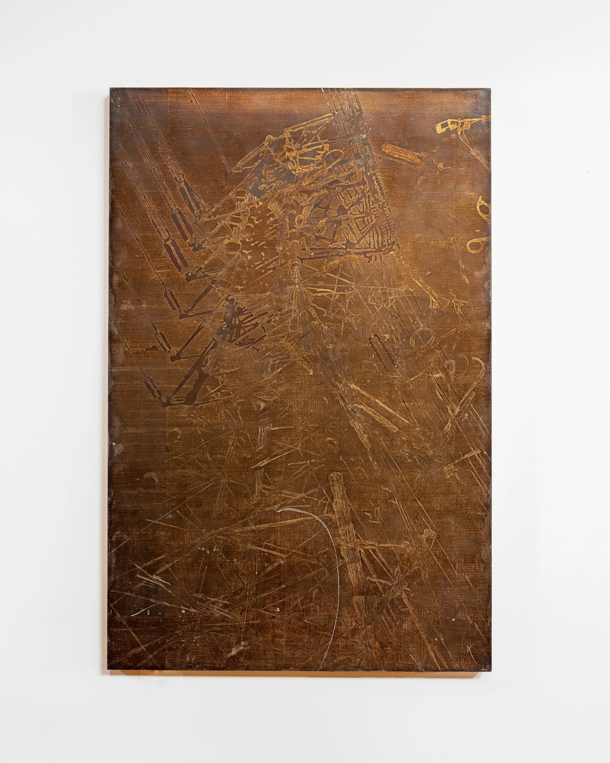 Power Tower/Speculums/Eyelash Curlers, 33 x 53 in (83.8 x 134.6 cm)