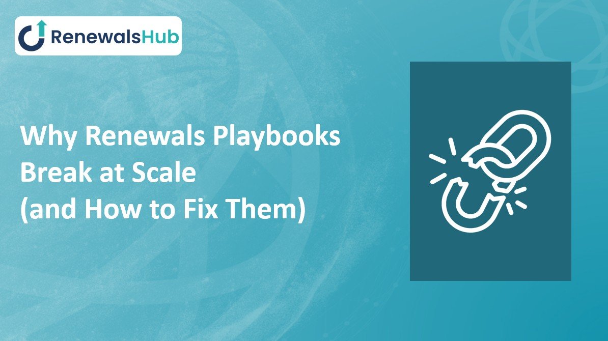 Why Renewals Playbooks Break at Scale (and How to Fix Them)