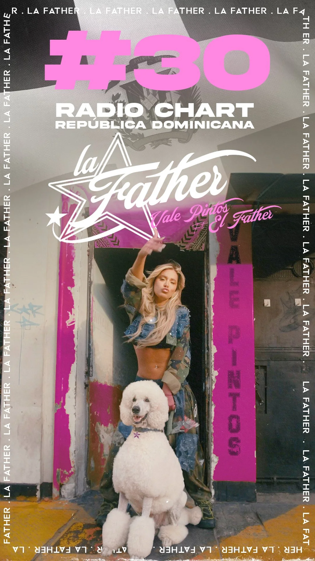 "La Father" Vale Pintos x Hector El Father llega a posicion 30  Radio en Puerto Rico