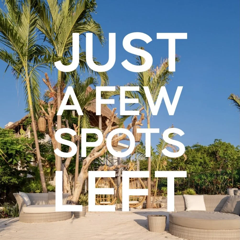 There are still a few slots left for the S\WET, SALT, &amp; SUN retreat. Booking is now open to everyone in the S\WET community. Link in bio for booking details!