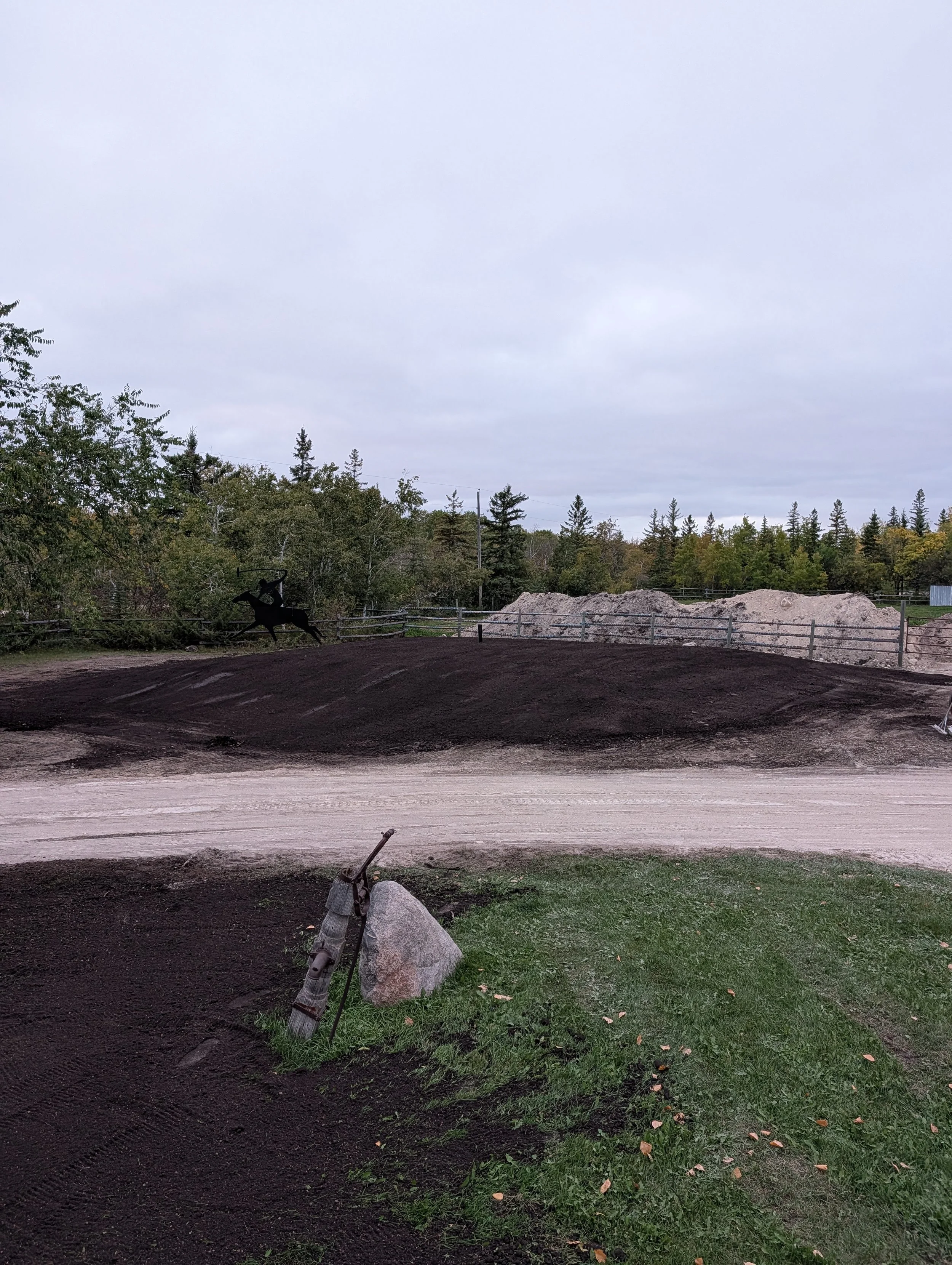 Modified total area field we installed with a concrete septic tank