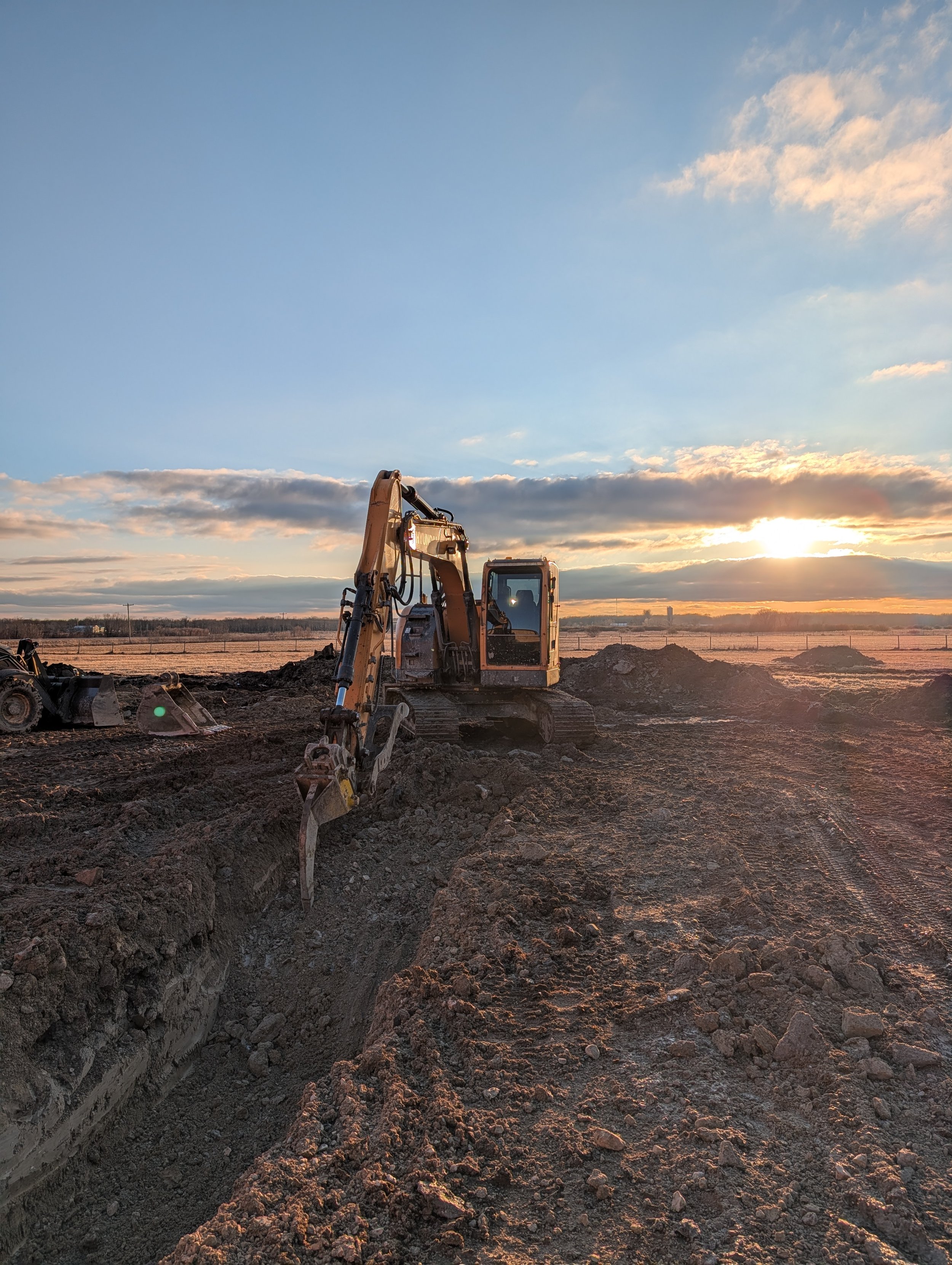 Footing excavation we completed for a barn expansion 