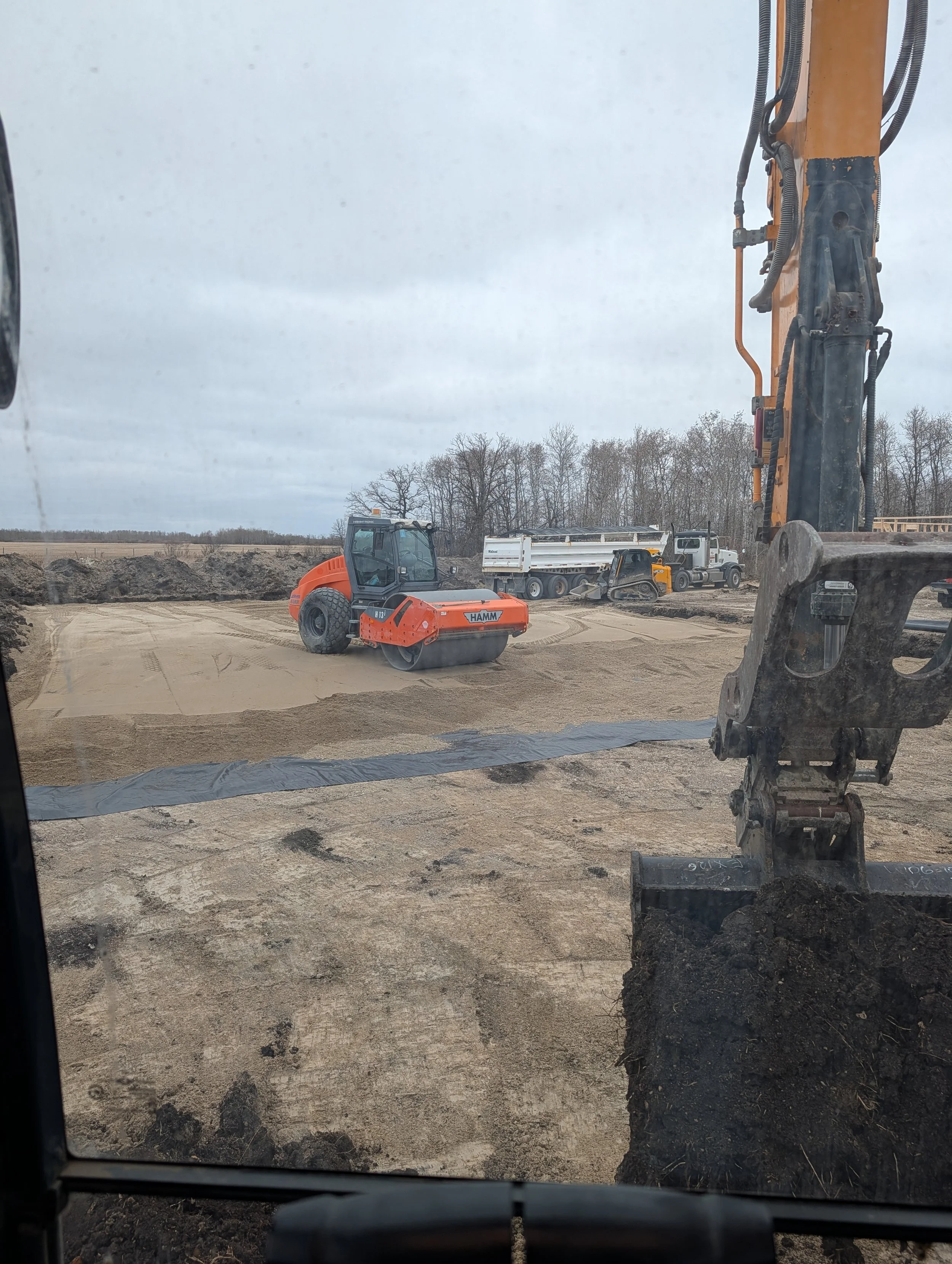 Drive way we installed for a barn expansion