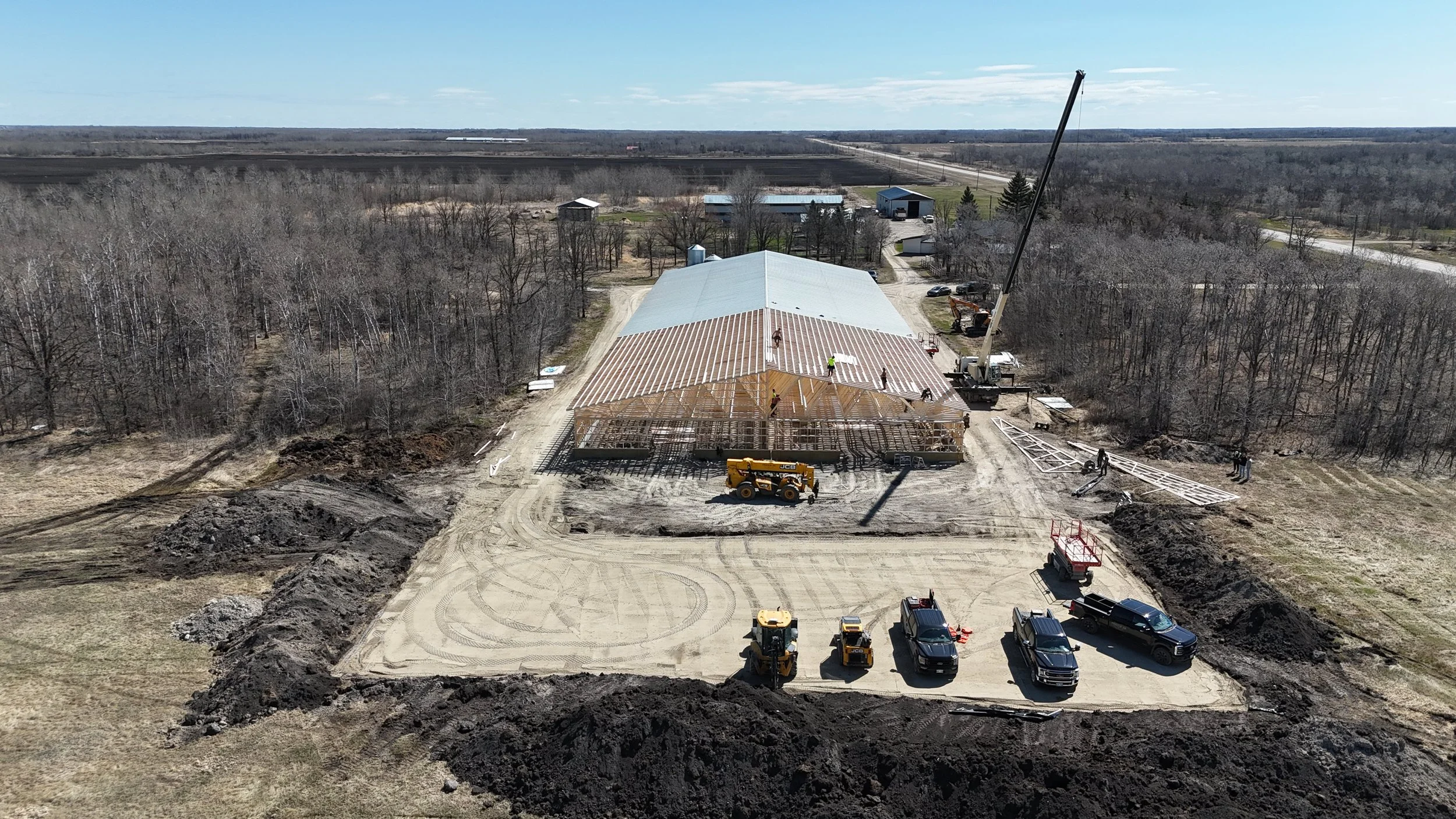 Drive way we installed for a barn expansion