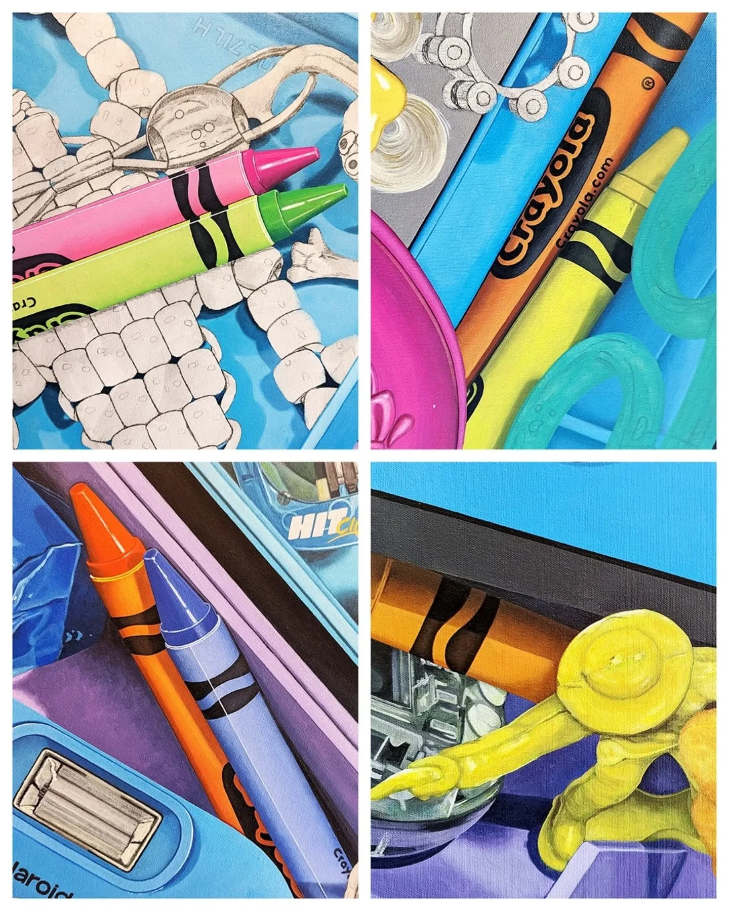 Les crayons de cire Crayola sont pour moi plus symboliques que li&eacute;s &agrave; un souvenir sp&eacute;cifique. Ayant grandi avec deux parents artistes, j&rsquo;ai d&eacute;couvert tr&egrave;s jeune toutes sortes de m&eacute;diums. Mes parents m&r