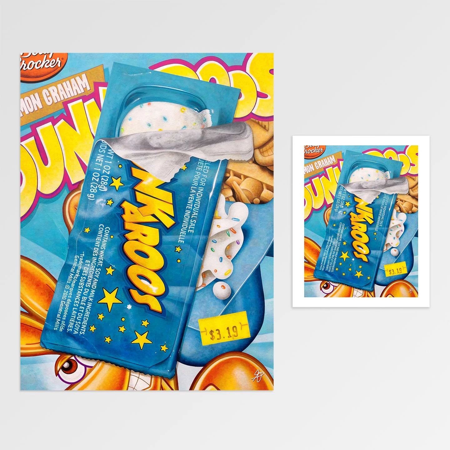 Graham et glaçage arc-en-ciel