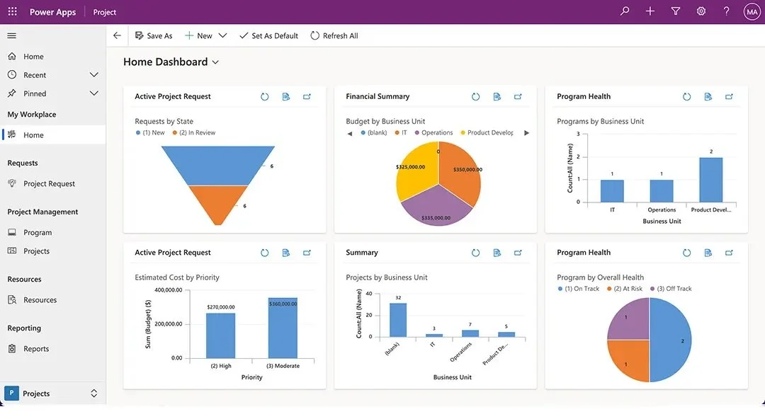 Once the Provisioning process ends, you can start managing your Projects and Programs in the Project Accelerator.