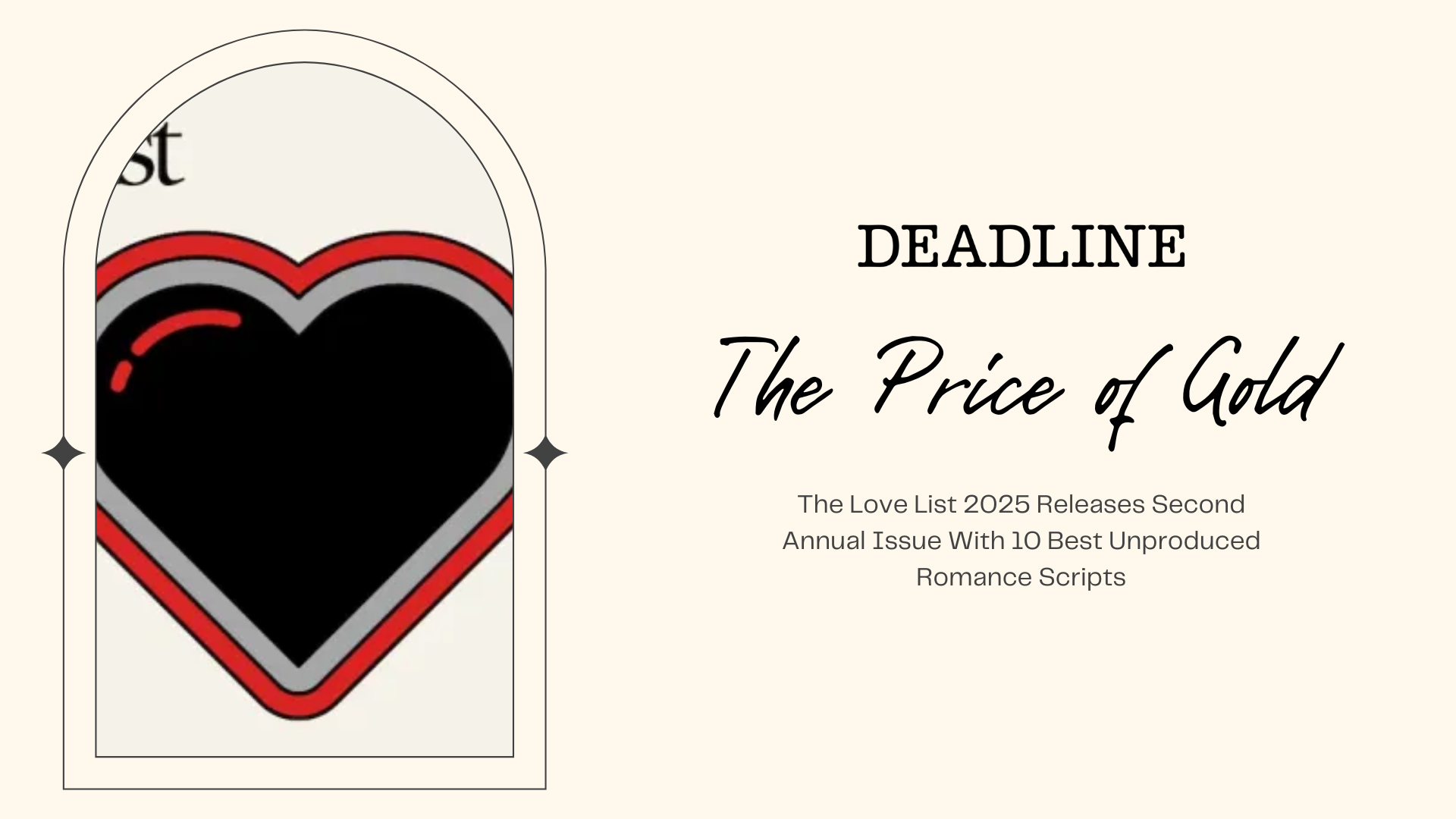 The Love List 2025 Releases Second Annual Issue With 10 Best Unproduced Romance Scripts