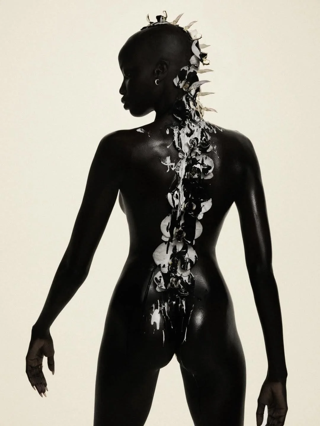 #nailsbydawnsterling | @nailglam | @anokyai | @_e.d.m.a

Photographed by @carlijnjacobs 
Styled by @mr_carlos_nazario
Beauty Direction: @yad1m 
Hair: @jawaraw 
Nails: @nailglam