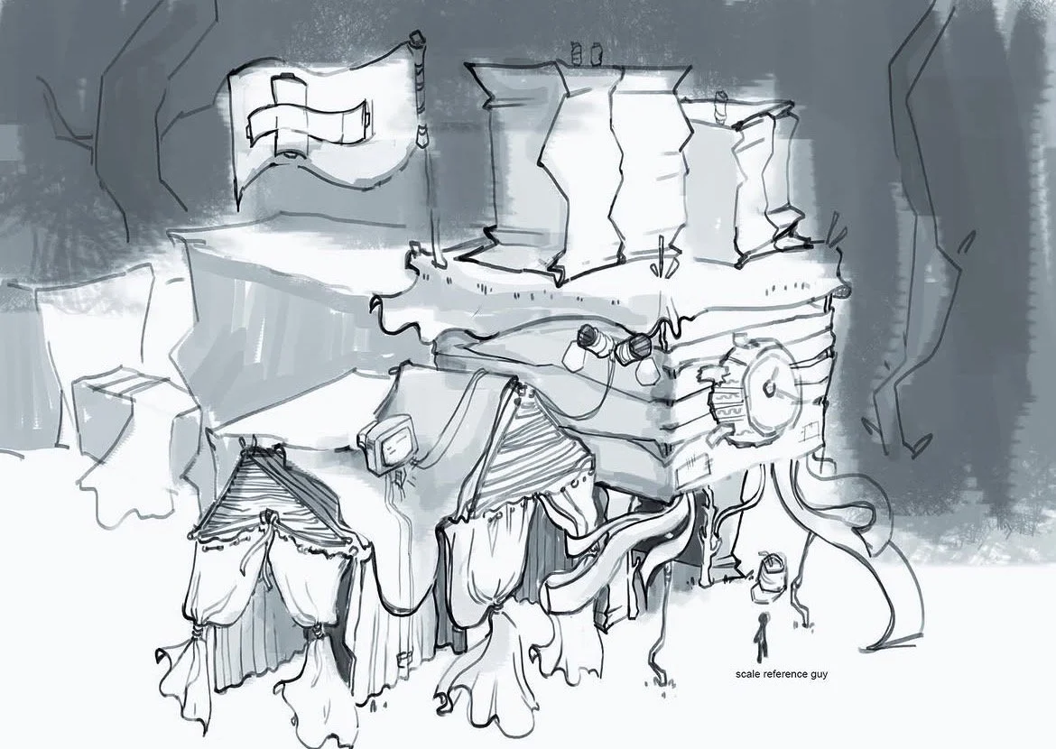 example of buildings in imaginary city "Boxes"
