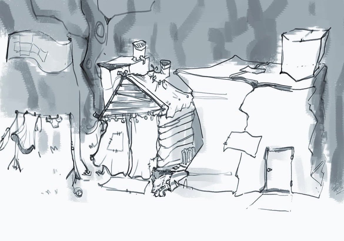 Home of people in "Boxes"