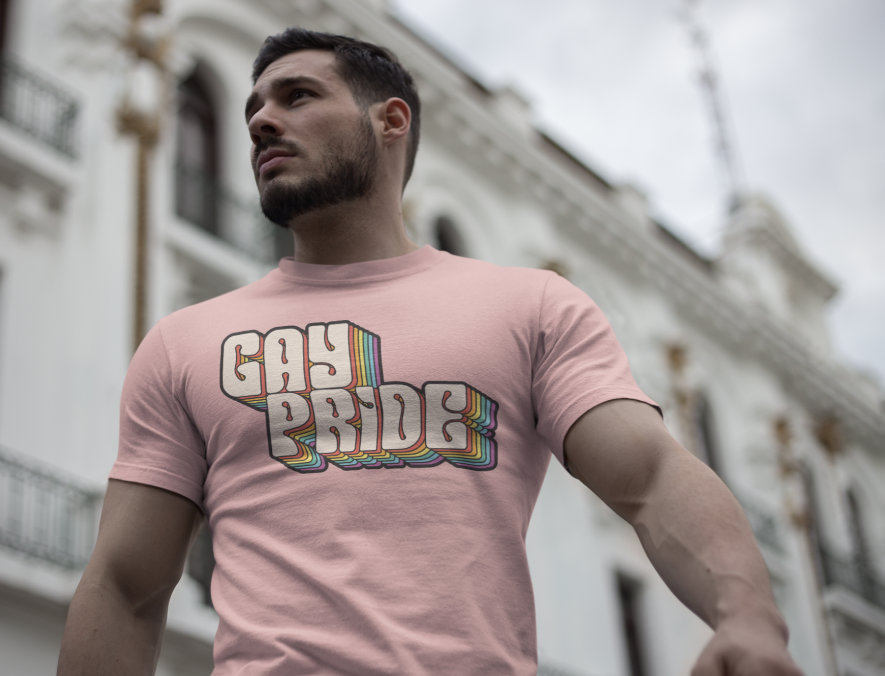 Gay Pride 2026 Vintage Inspired Unisex T-shirt