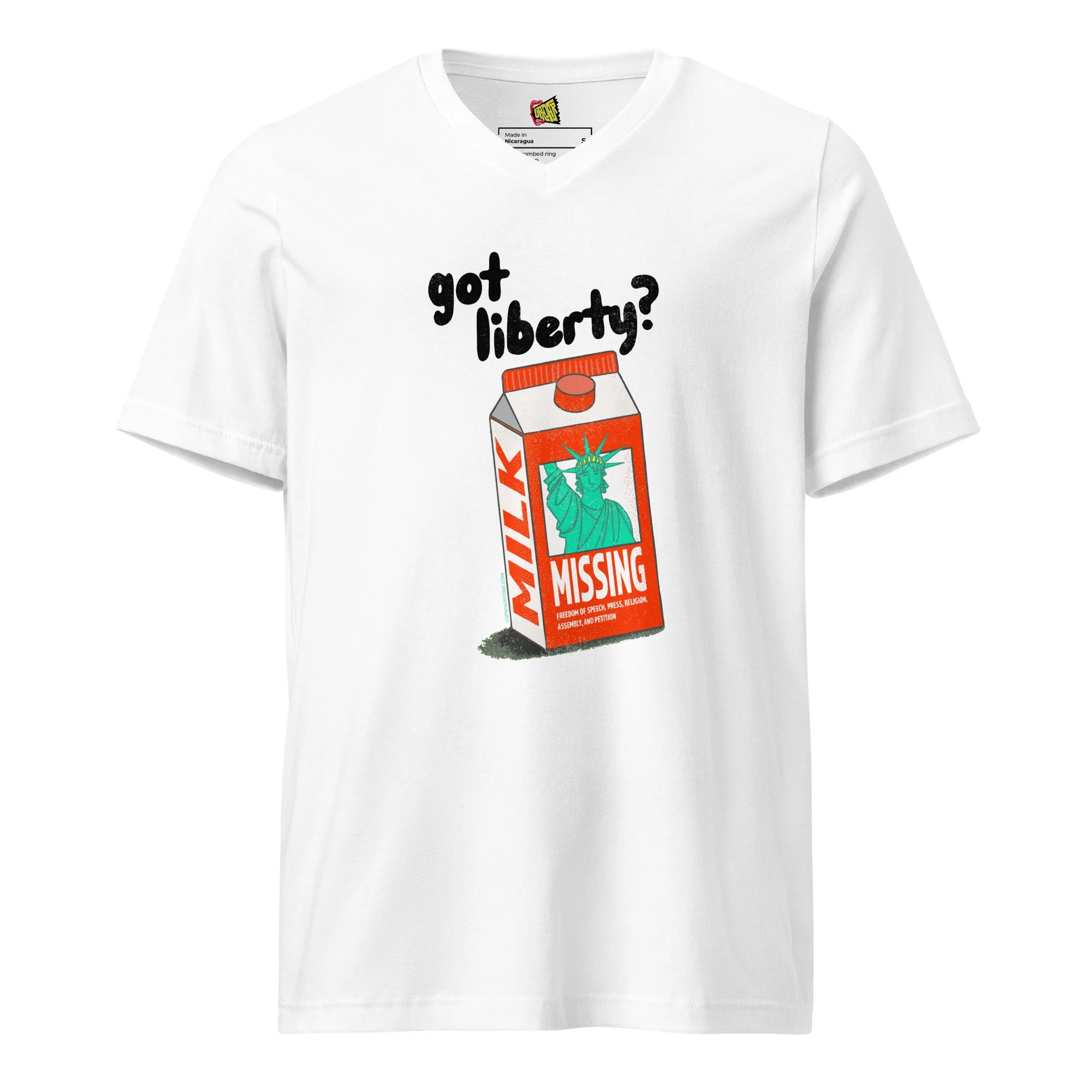 Got Liberty? Unisex Short Sleeve V-Neck T-Shirt (2026 Edition)