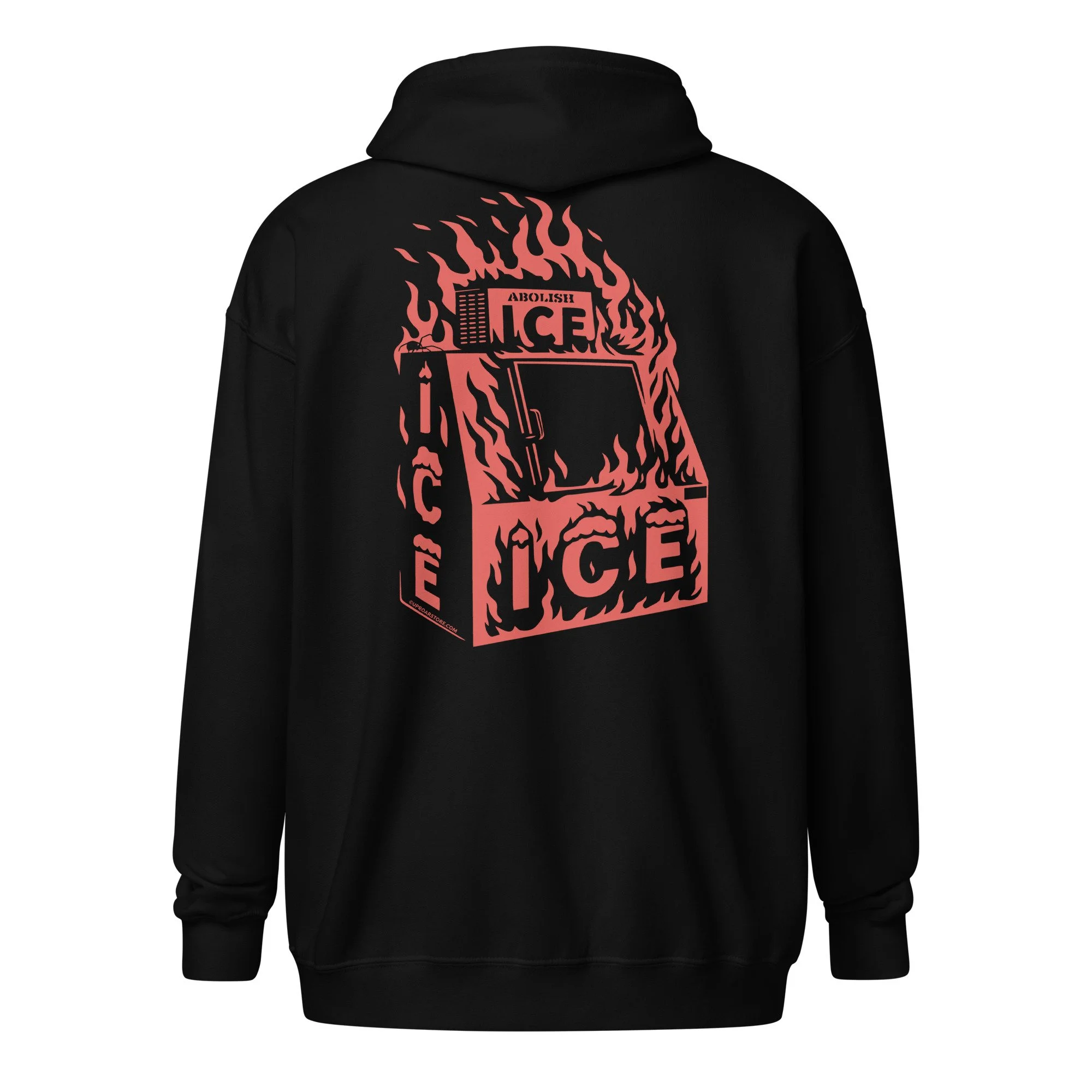 Flaming ICE Box Unisex Heavy Blend Zip Hoodie