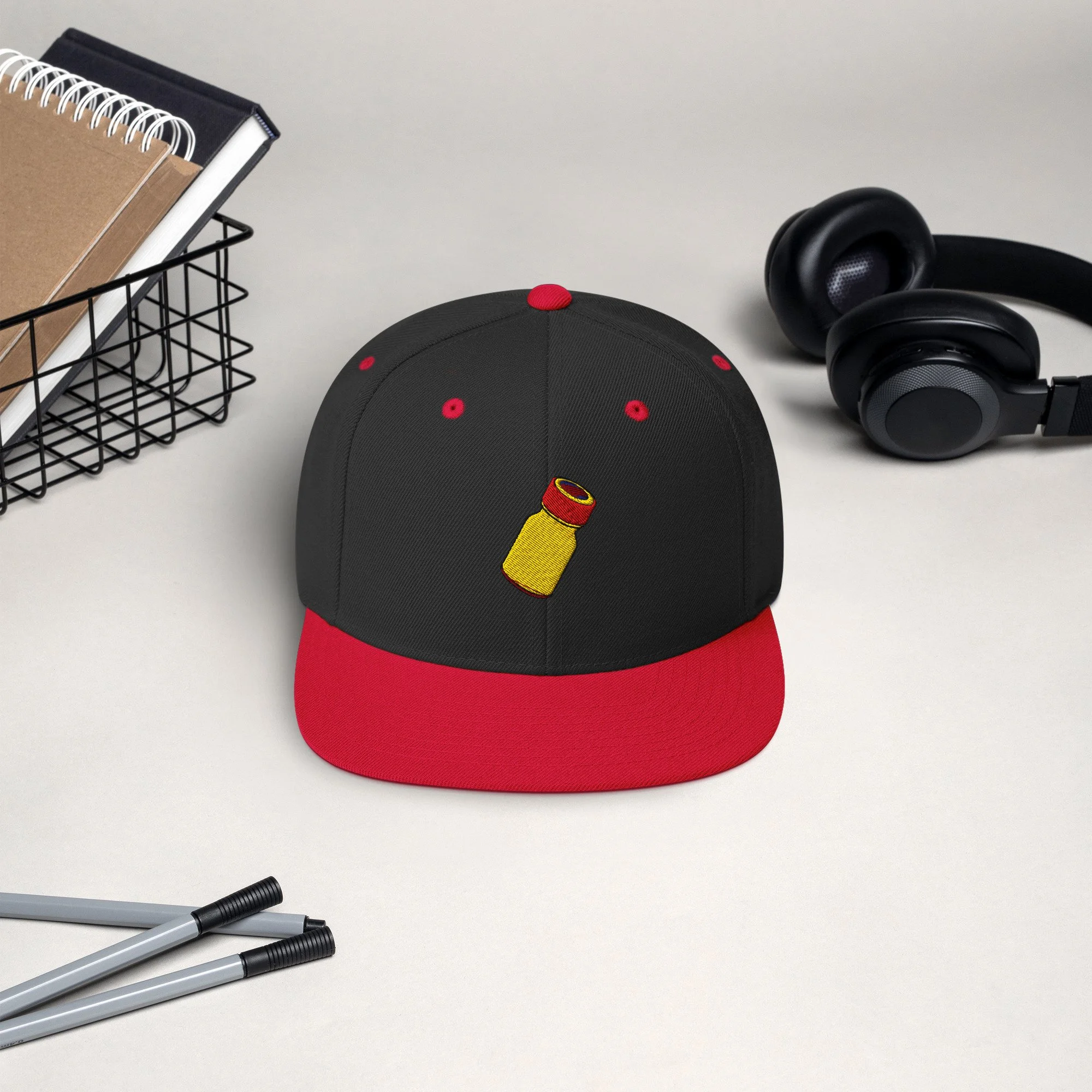 Stitched Signals "RUSH" Embroidered Snapback Hat