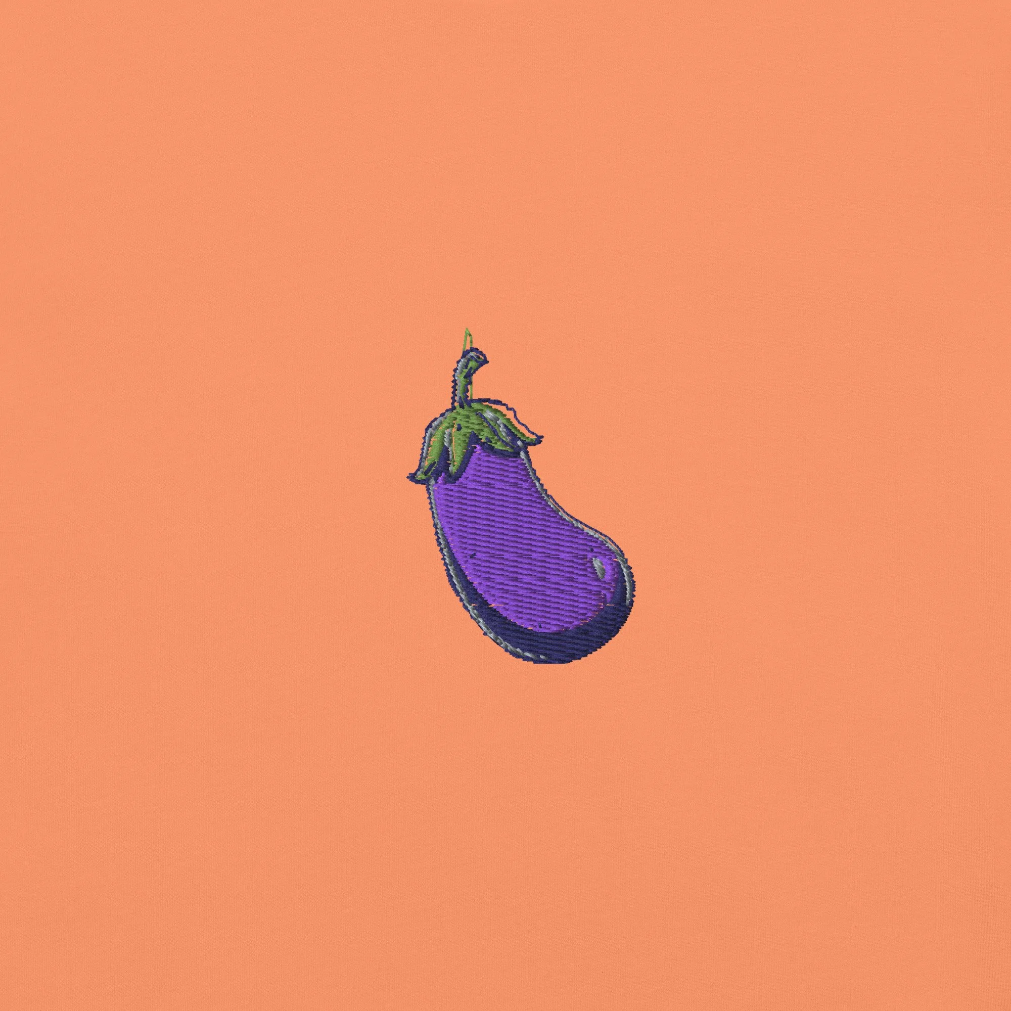 Stitched Signals "EGGPLANT" Garment-Dyed Embroidered T-Shirt