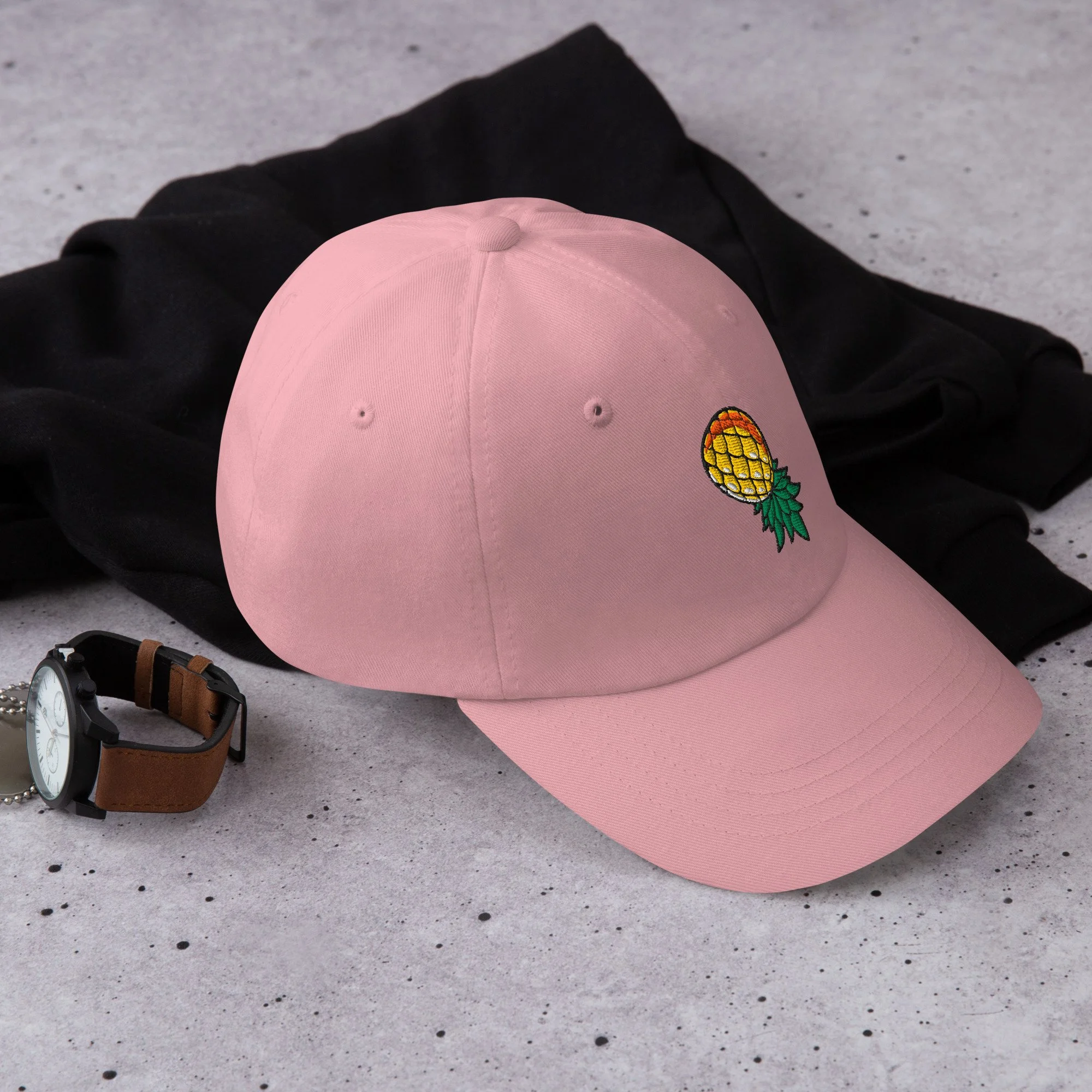 Stitched Signals "PINEAPPLE" Embroidered Dad Hat