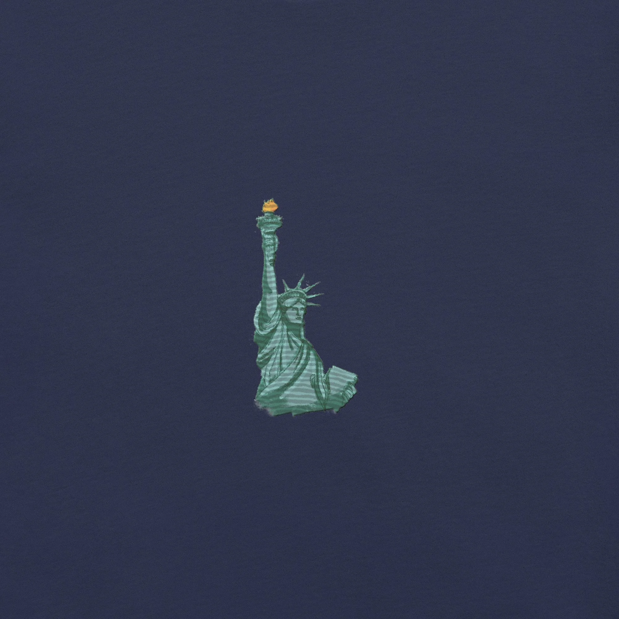 Stitched Signals "LIBERTY" Embroidered T-Shirt