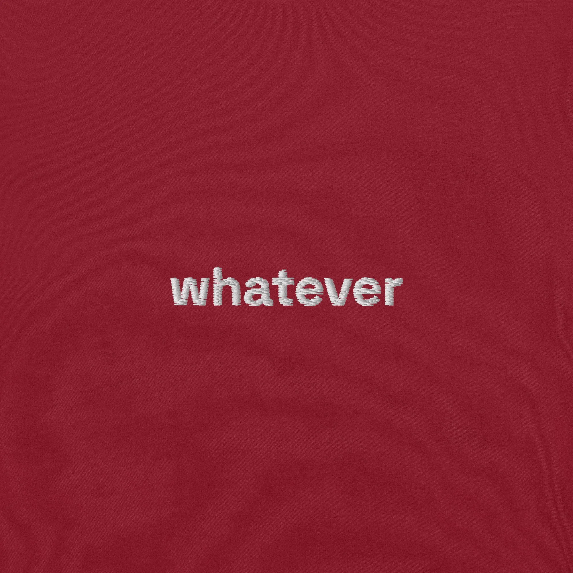 Stitched Signals "WHATEVER" Embroidered T-Shirt