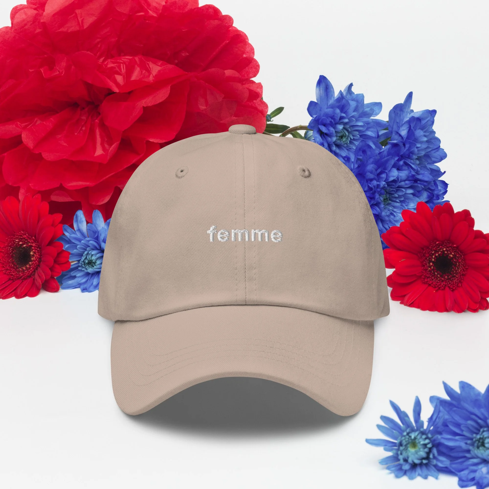 Stitched Signals "FEMME" Embroidered Dad Hat