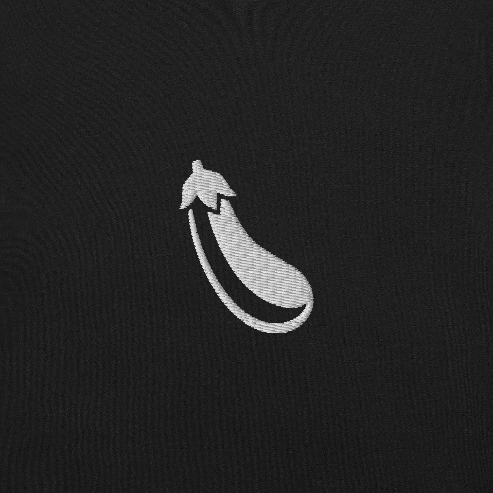 Stitched Signals "EGGPLANT" Embroidered T-Shirt