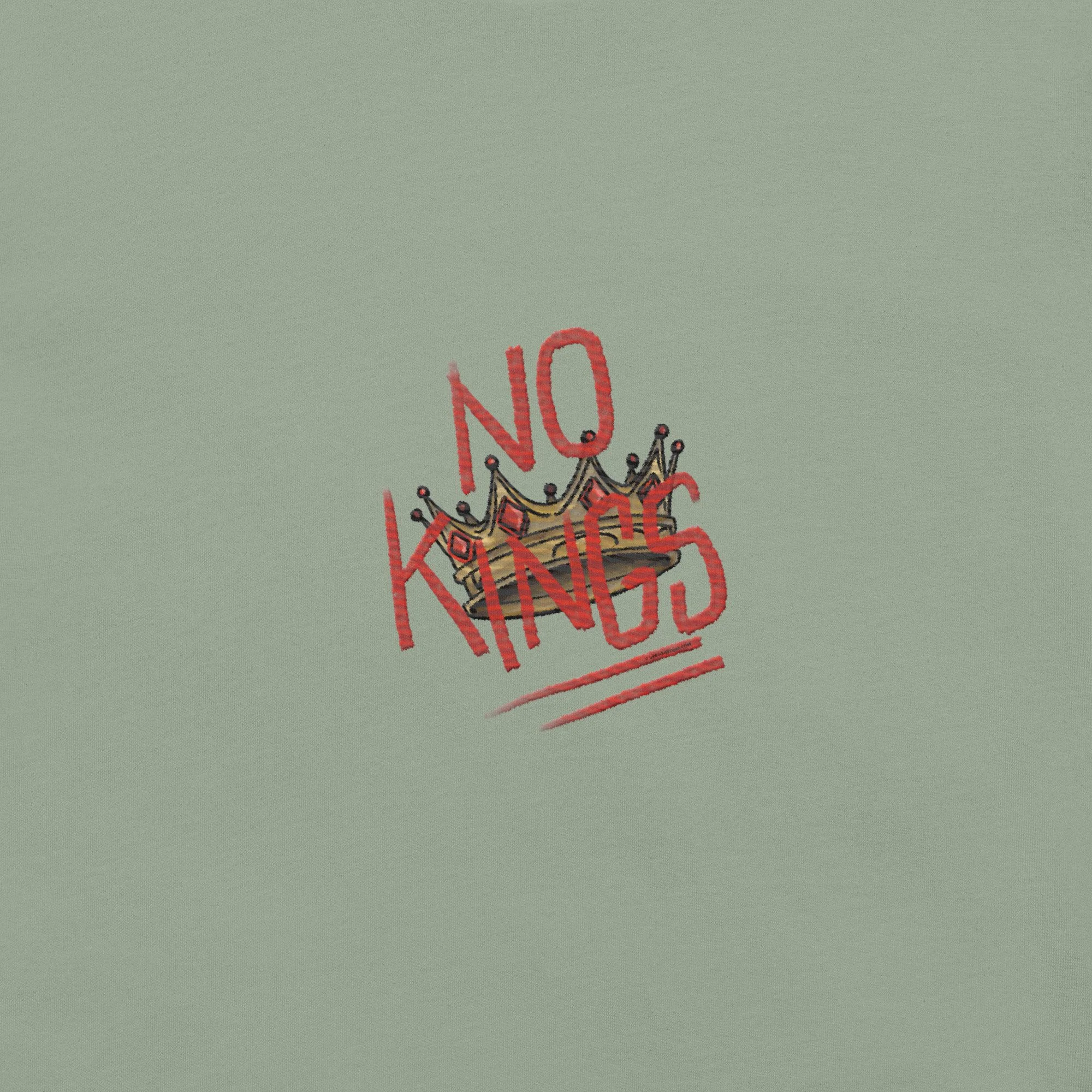 Stitched Signals "SERIOUSLY NO KINGS" Embroidered T-Shirt