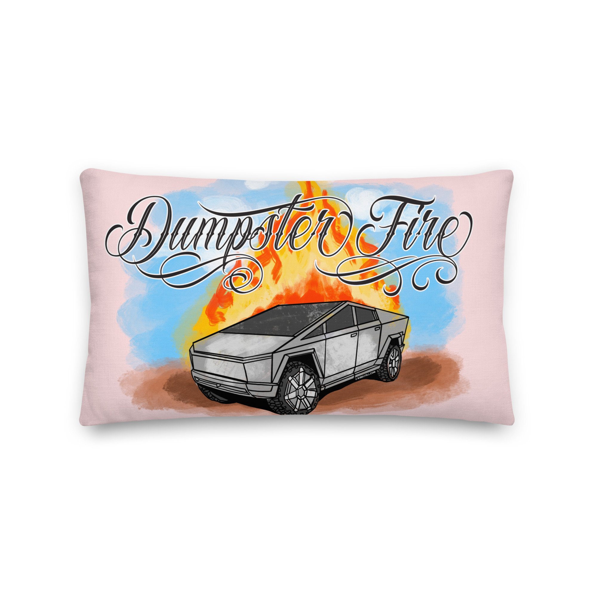 "Dumpster Fire" Throw Pillow
