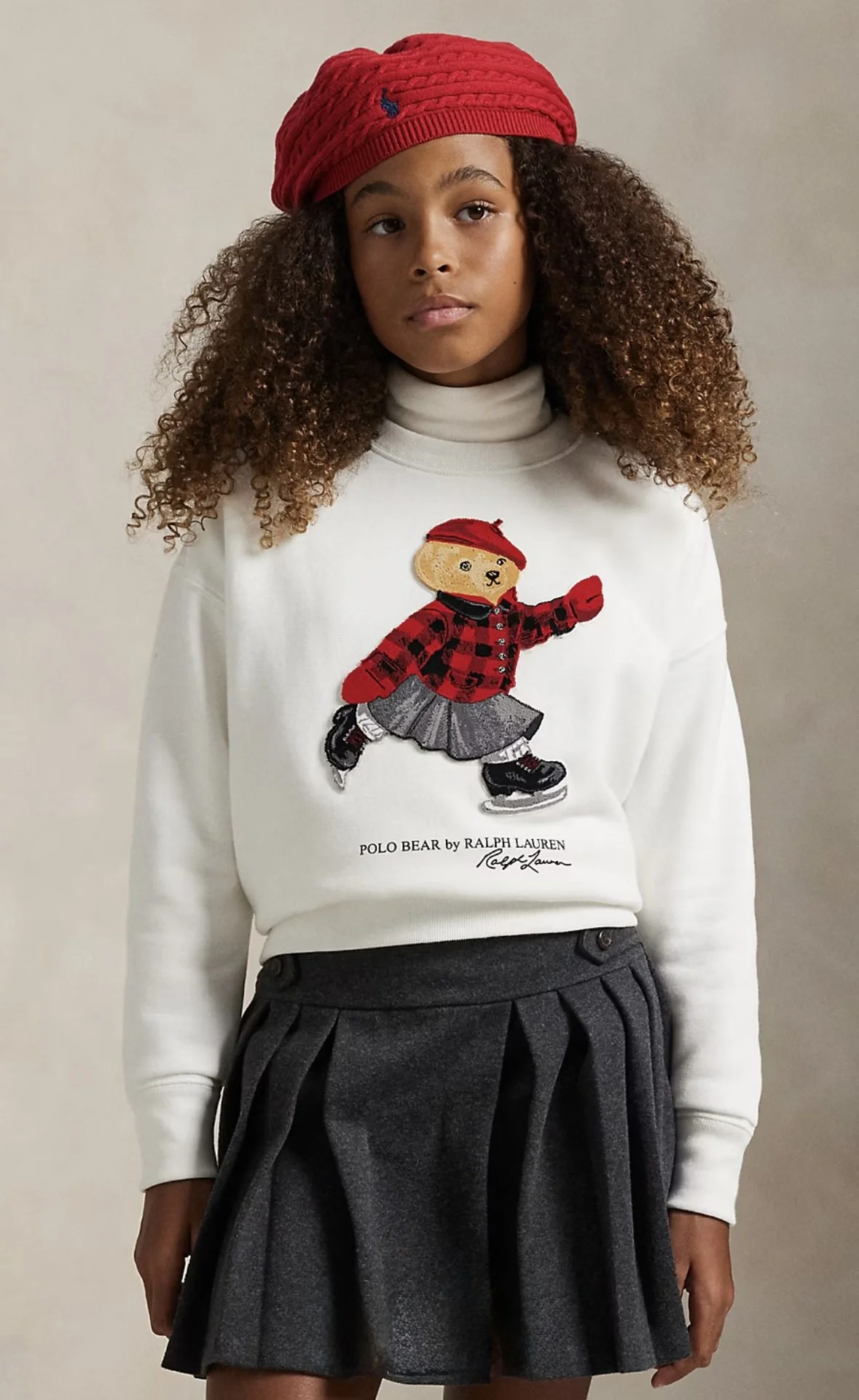 Polo Bear Fleece Boxy Sweatshirt