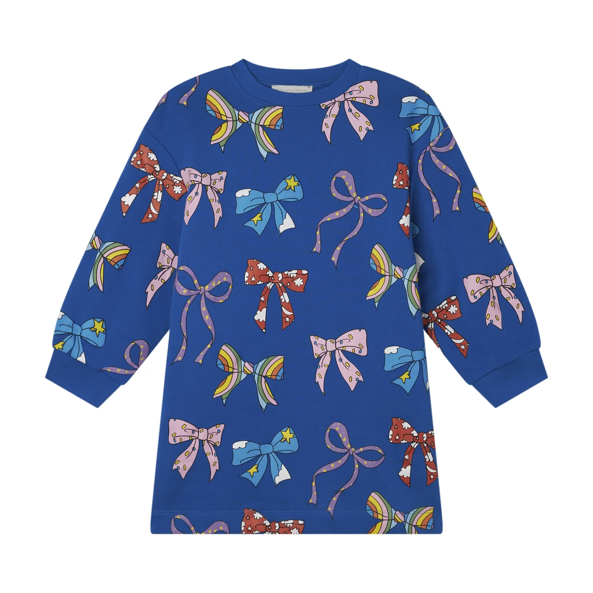 Stella Mccartney Bows Fleece Dress - Blue