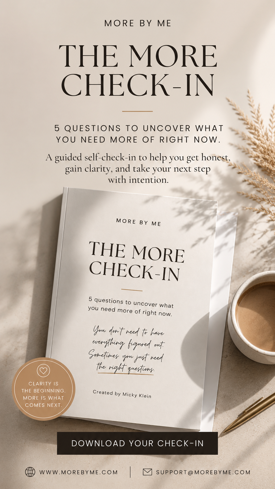 FREE More By Me Check-In (pdf)