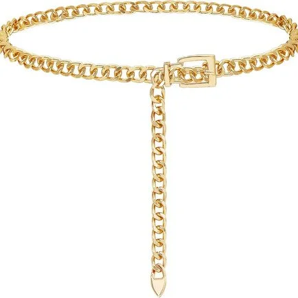 FIORETTO Chain Belt for Women Metal
