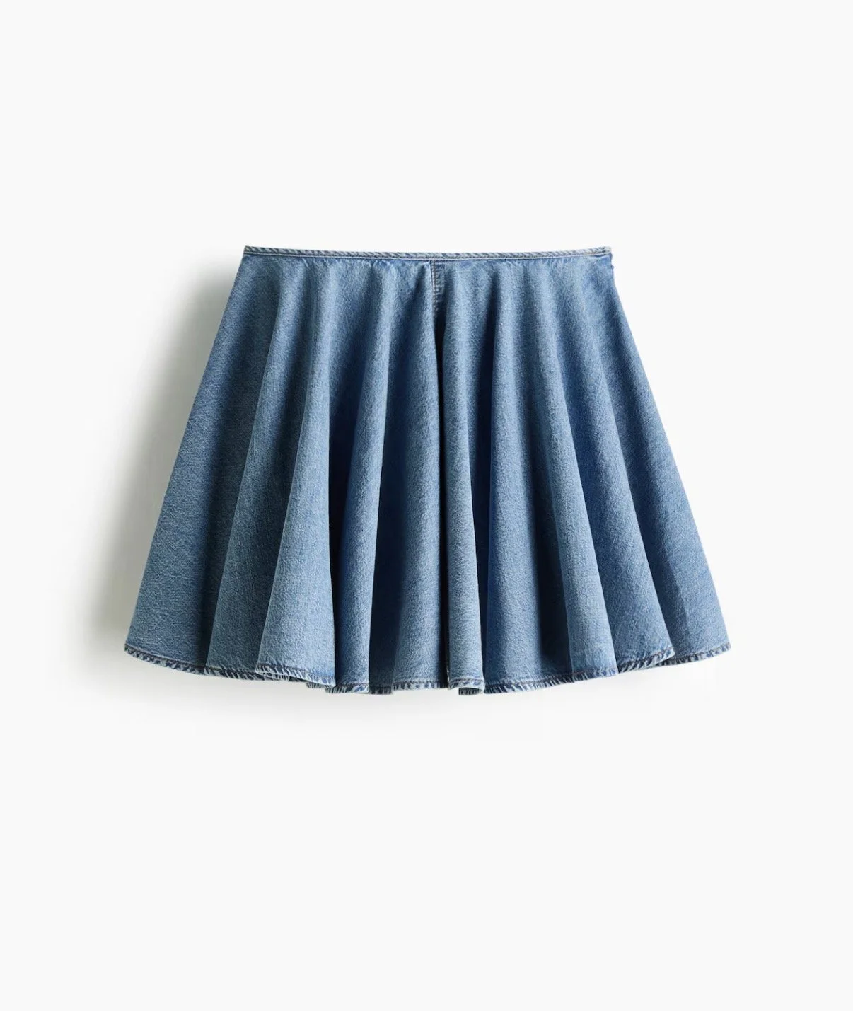 Flared Denim Skirt