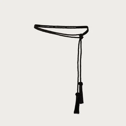 Tassel Rope Belt (Black)