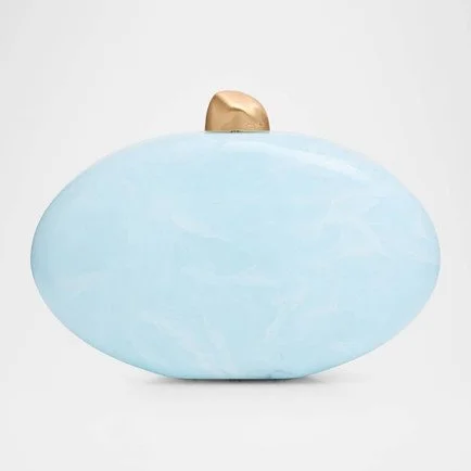 Cult Gaia Eviana Marbled Acrylic Clutch Bag