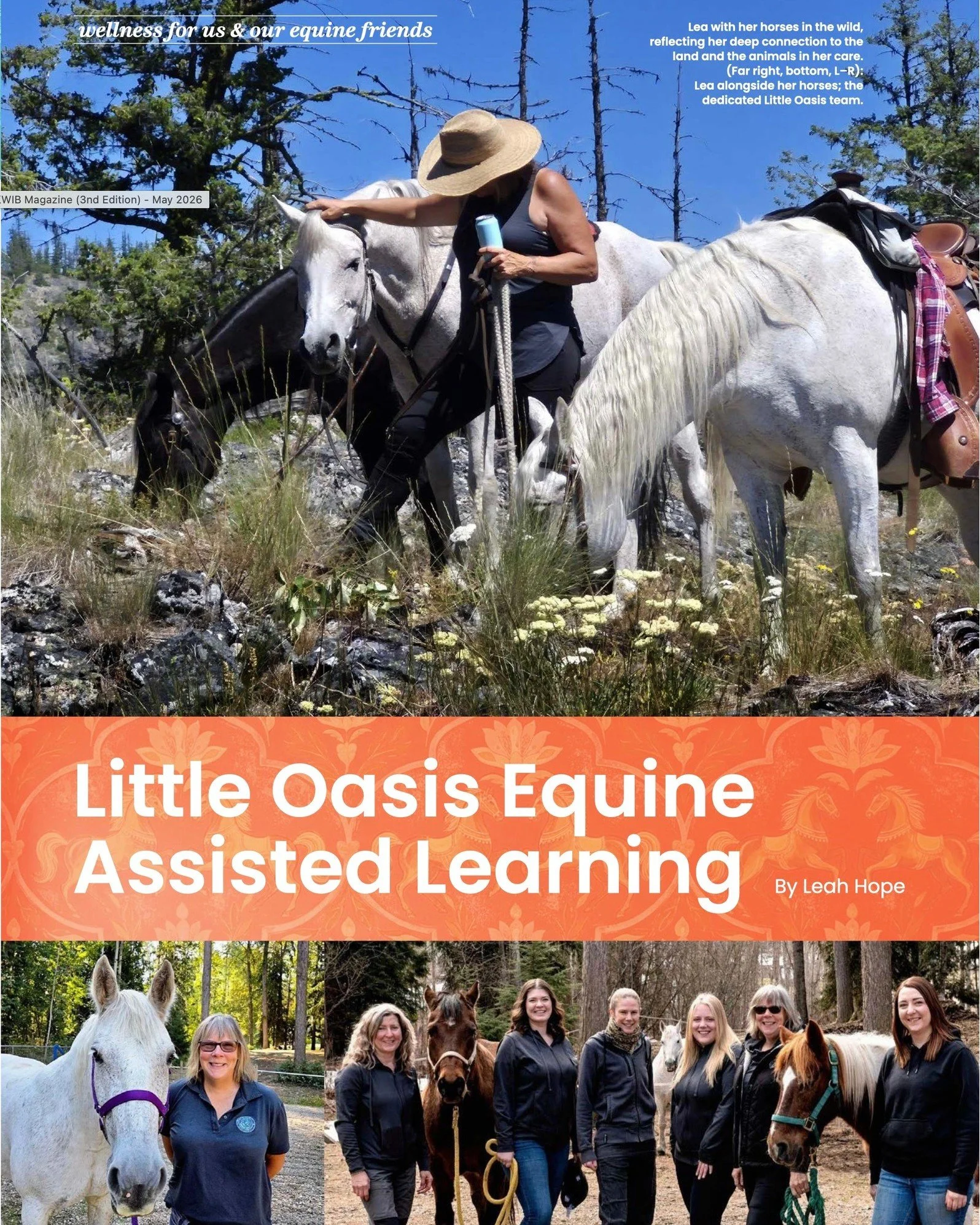 Very grateful to be featured in the Spring edition of @kootenaywomeninbusiness magazine 💚

Thank you for the opportunity to share a little of the journey behind Little Oasis Equine Assisted Learning, the incredible horses who make this work possible