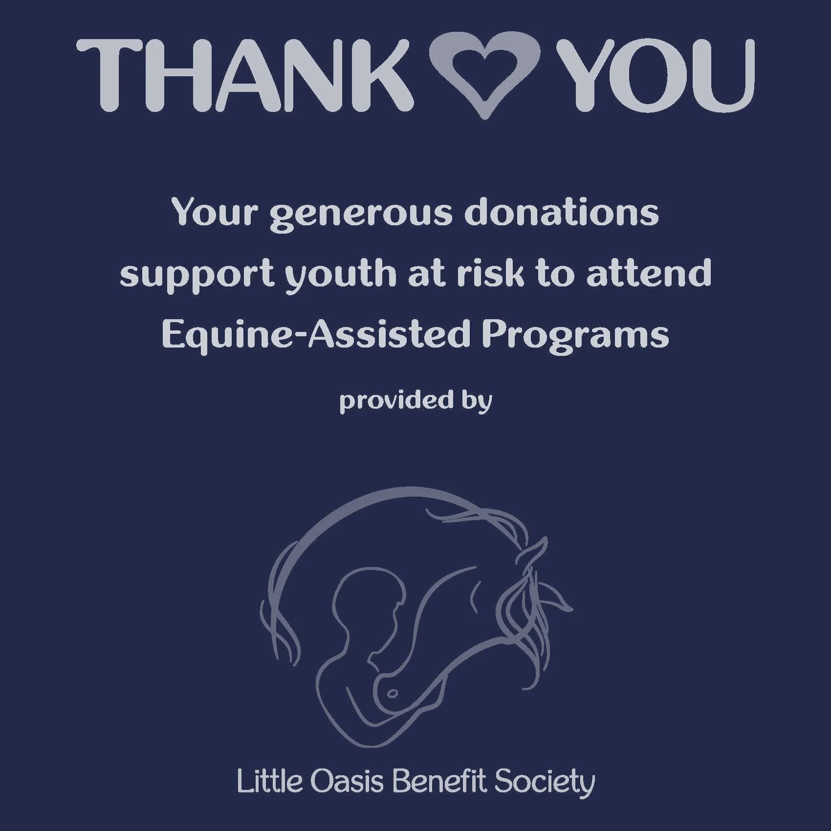 💙 A heartfelt thank you to @bluebarnpet  for their generous support of Little Oasis Equine Assisted Learning through Little Oasis Benefit Society (LOBS).

We're incredibly grateful to receive a donation through the Blue Barn Community Cares Society'
