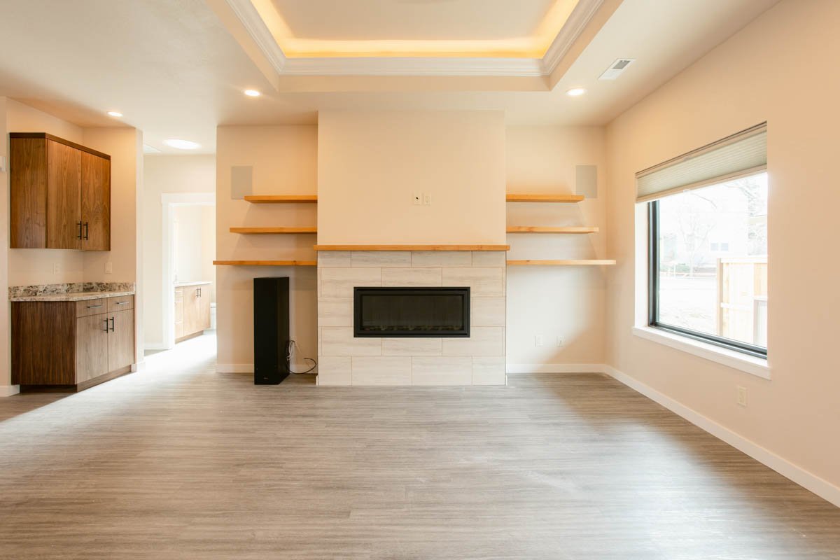 Contemporary Home with Sleek Wood Finishes and Open Layout