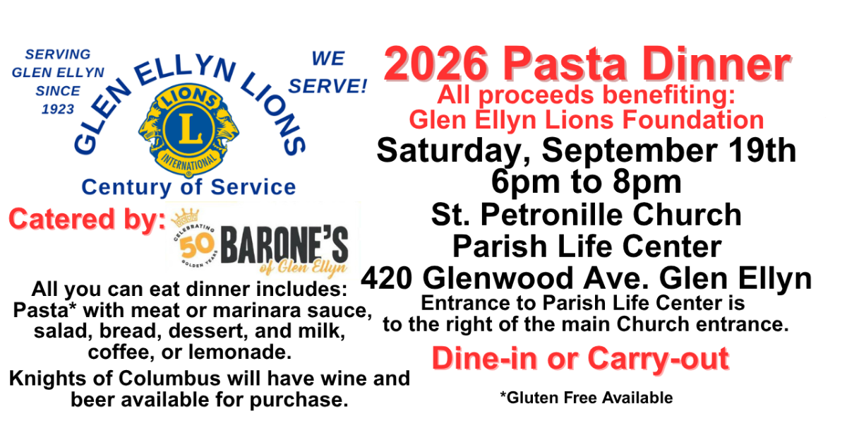 2026 Pasta Dinner
