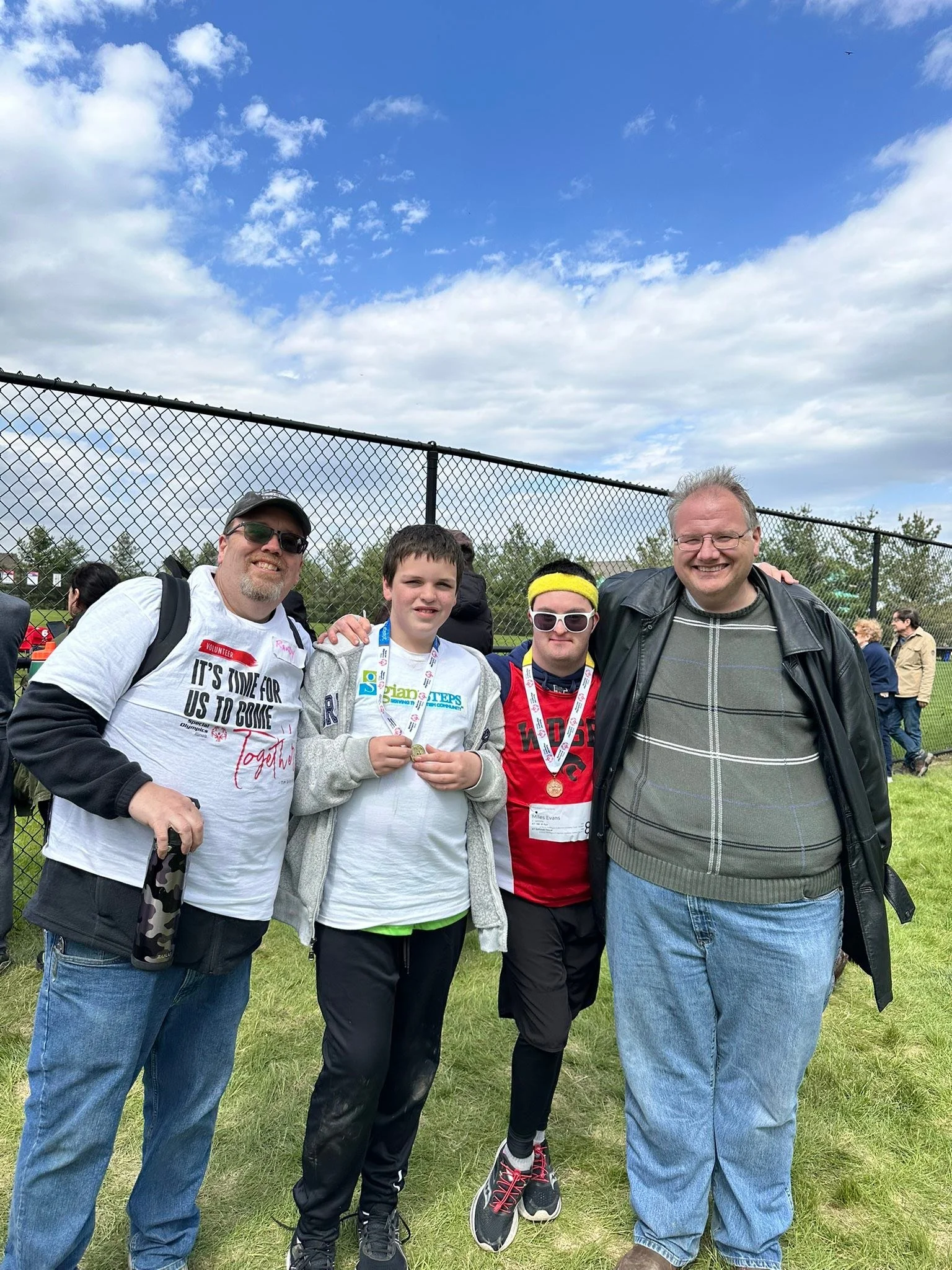 Congratulations Lion Miles!  Lion Miles Evans competed this past weekend at the Illinois Special Olympics Spring Games.  He competed in the 100m dash and softball throw.  Pictures with Lion Miles is Lion Jack Cavanagh, Lion Randy Poole and his son Be