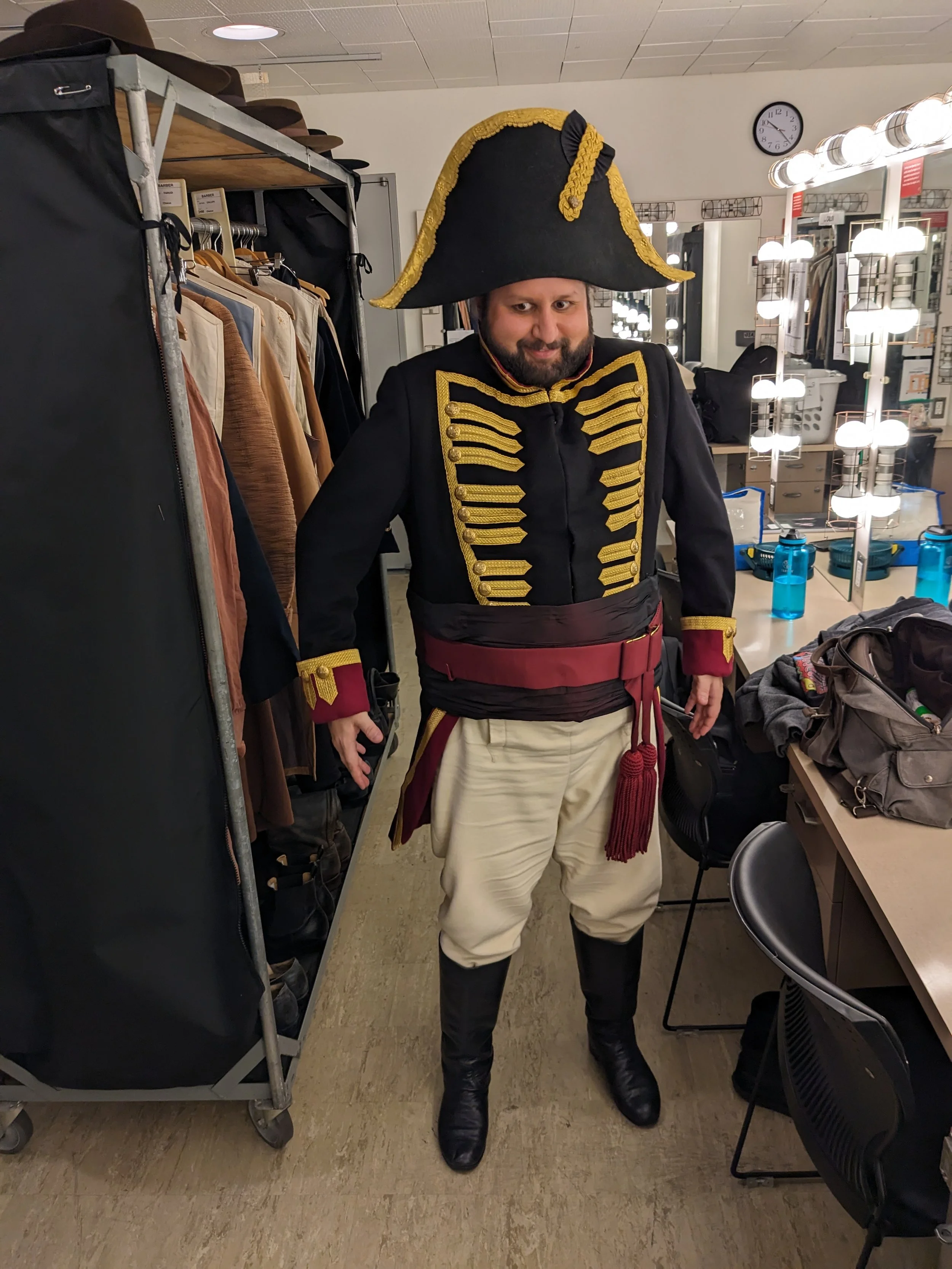 Backstage at LA Opera's Barber of Seville, November 9, 2023