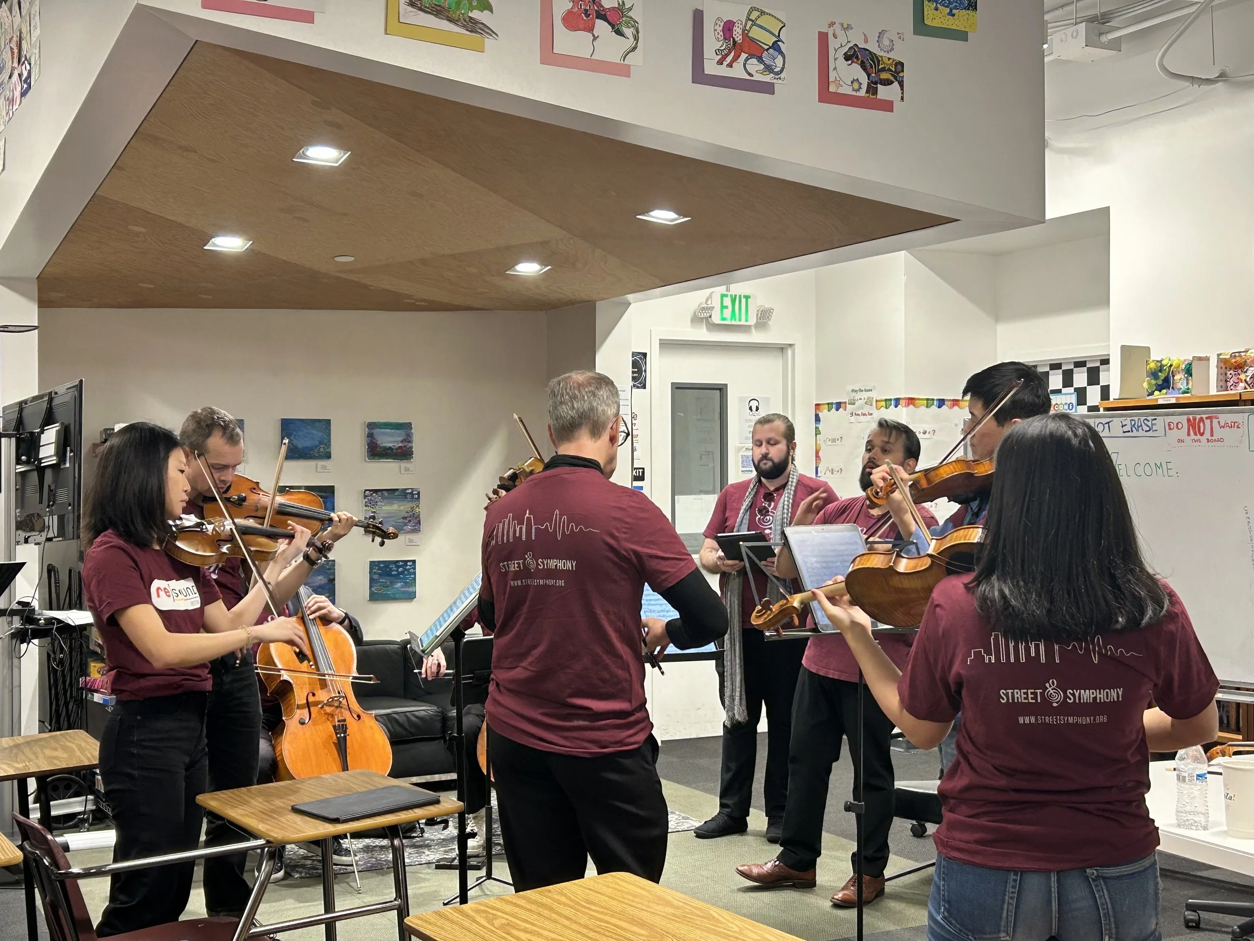 Rehearsing for Street Symphony's Messiah Project, December 7, 2025