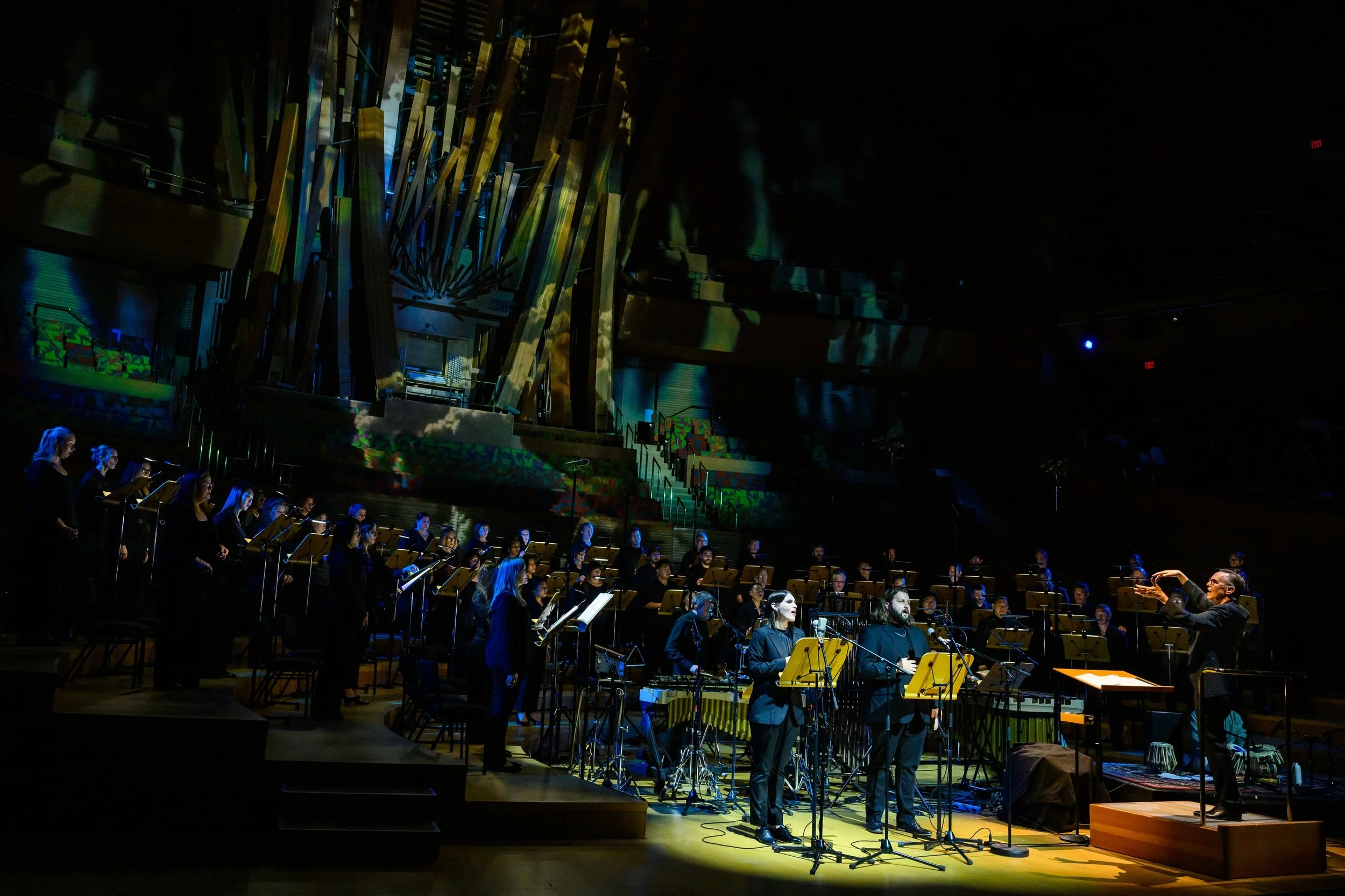 Adam is joined by Gaycen Gardner (soprano) for Reena Esmail's Malhaar with the LA Master Chorale, May 31, 2026