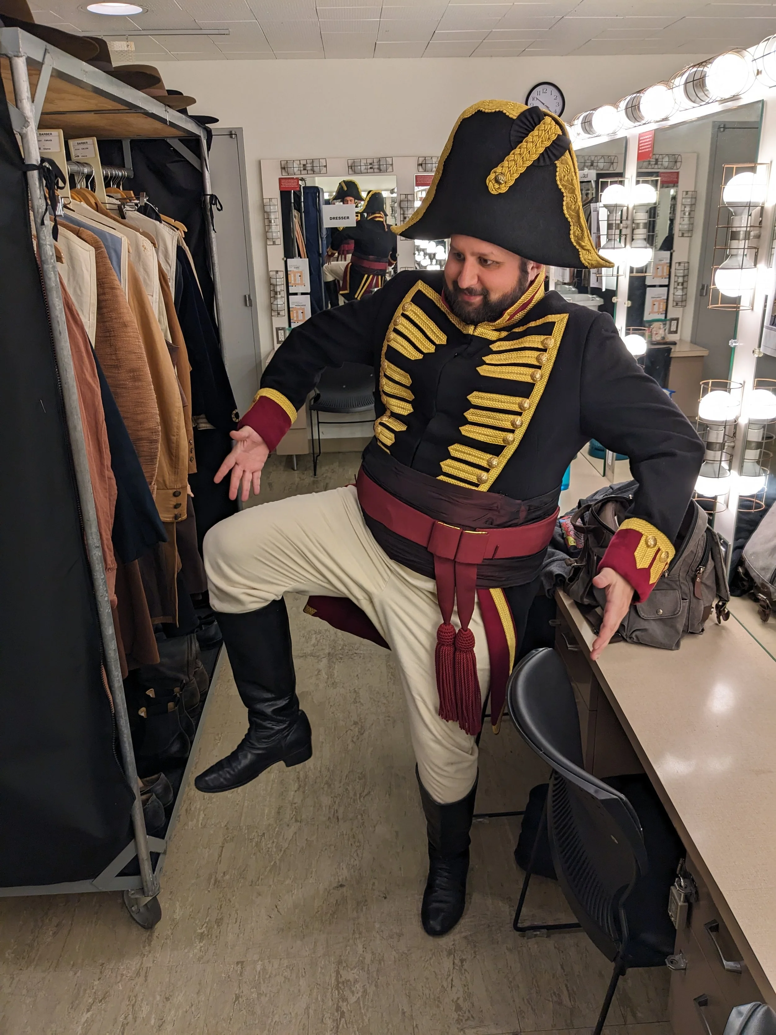Backstage at LA Opera's Barber of Seville, November 9, 2023
