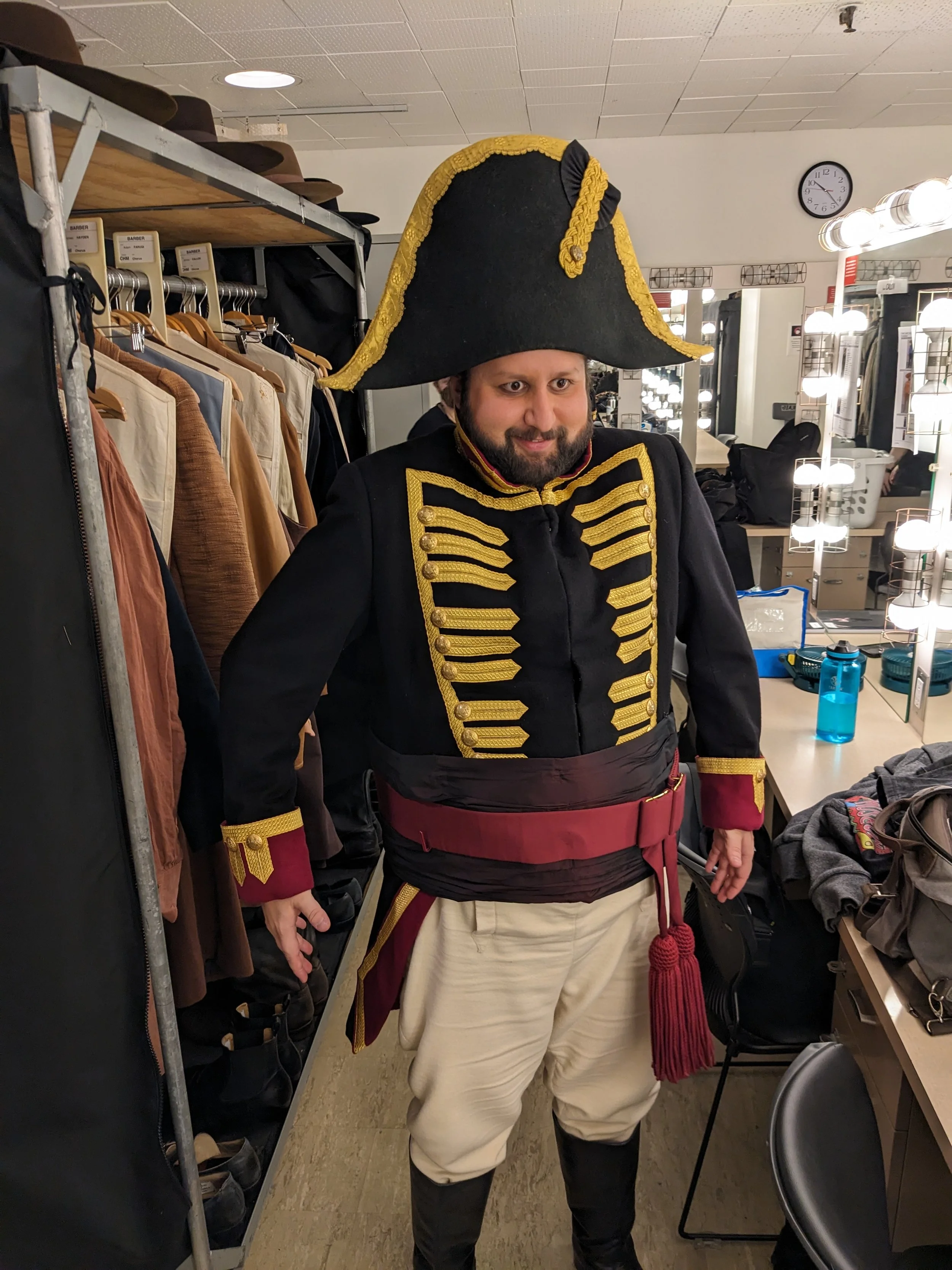 Backstage at LA Opera's Barber of Seville, November 9, 2023