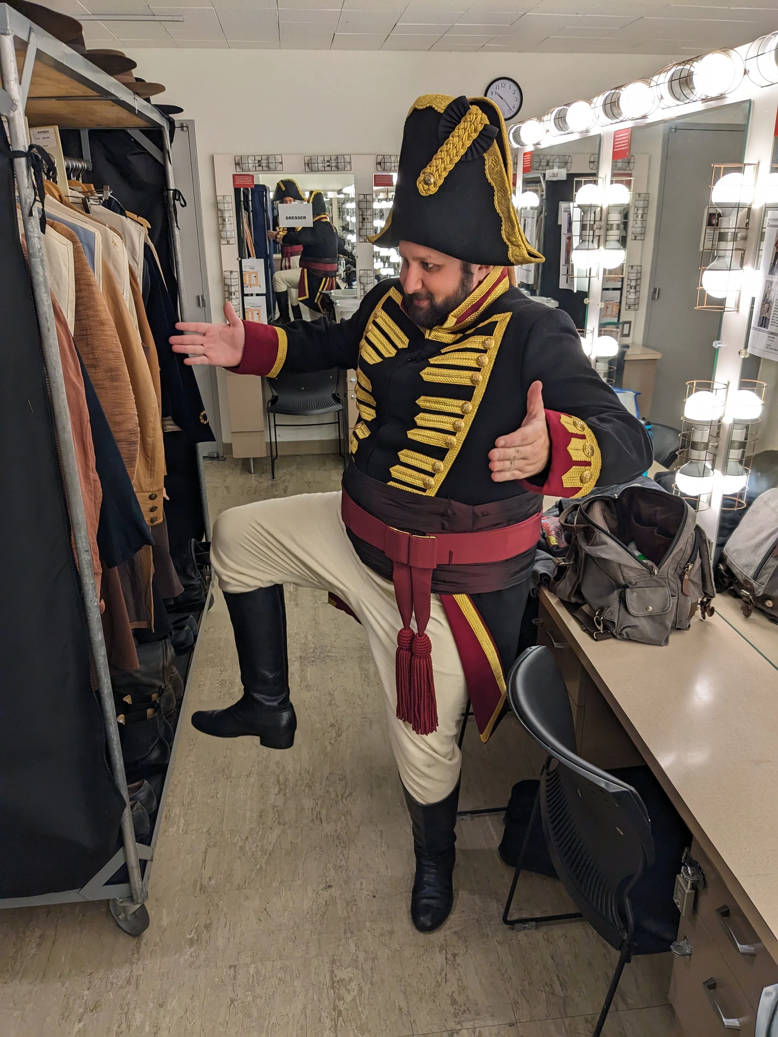 Backstage at LA Opera's Barber of Seville, November 9, 2023