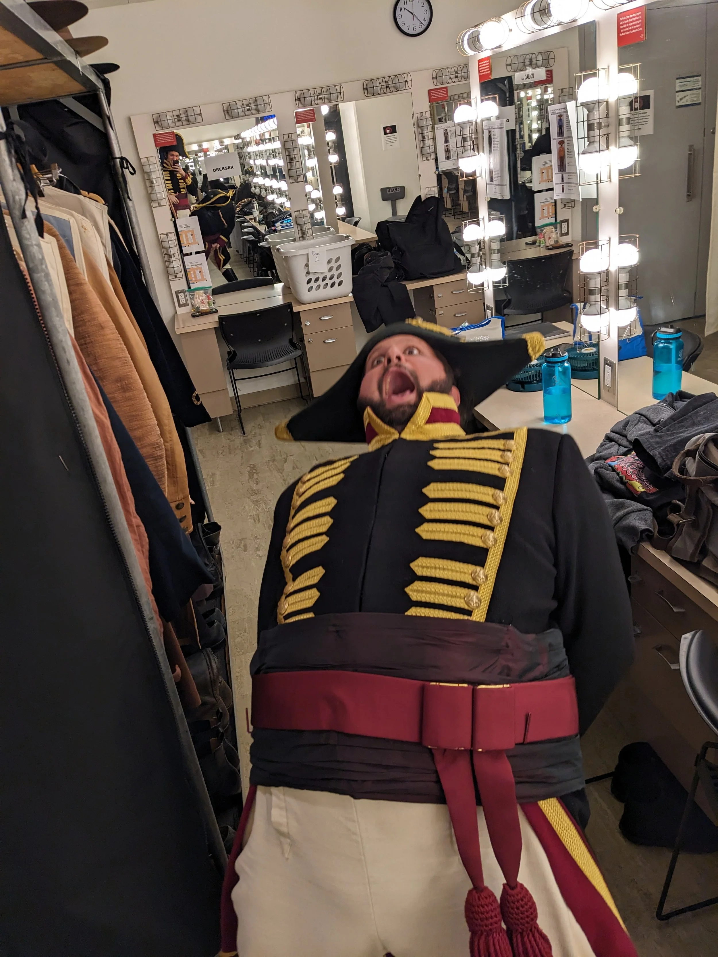 Backstage at LA Opera's Barber of Seville, November 9, 2023